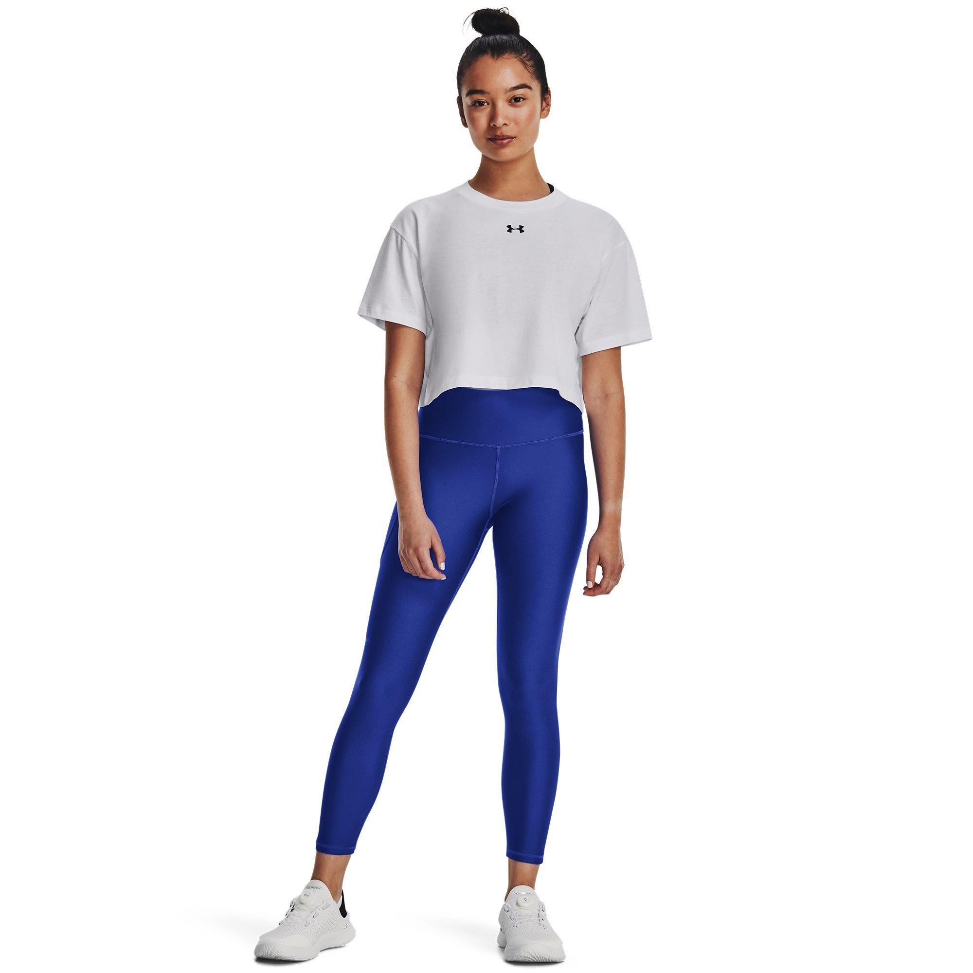 Team Royal/Blk - Under Armour - Heat Gear Womens Performance Ankle Leggings - 4