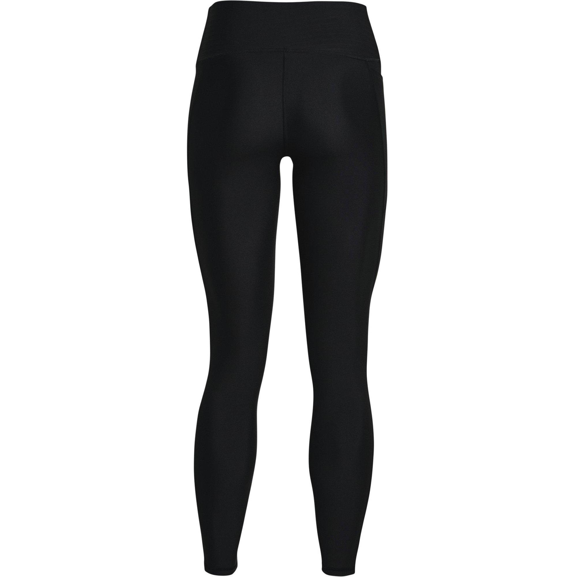 Black/White - Under Armour - Under HeatGear Armour No Slip Waistband Womens Performance Leggings - 2