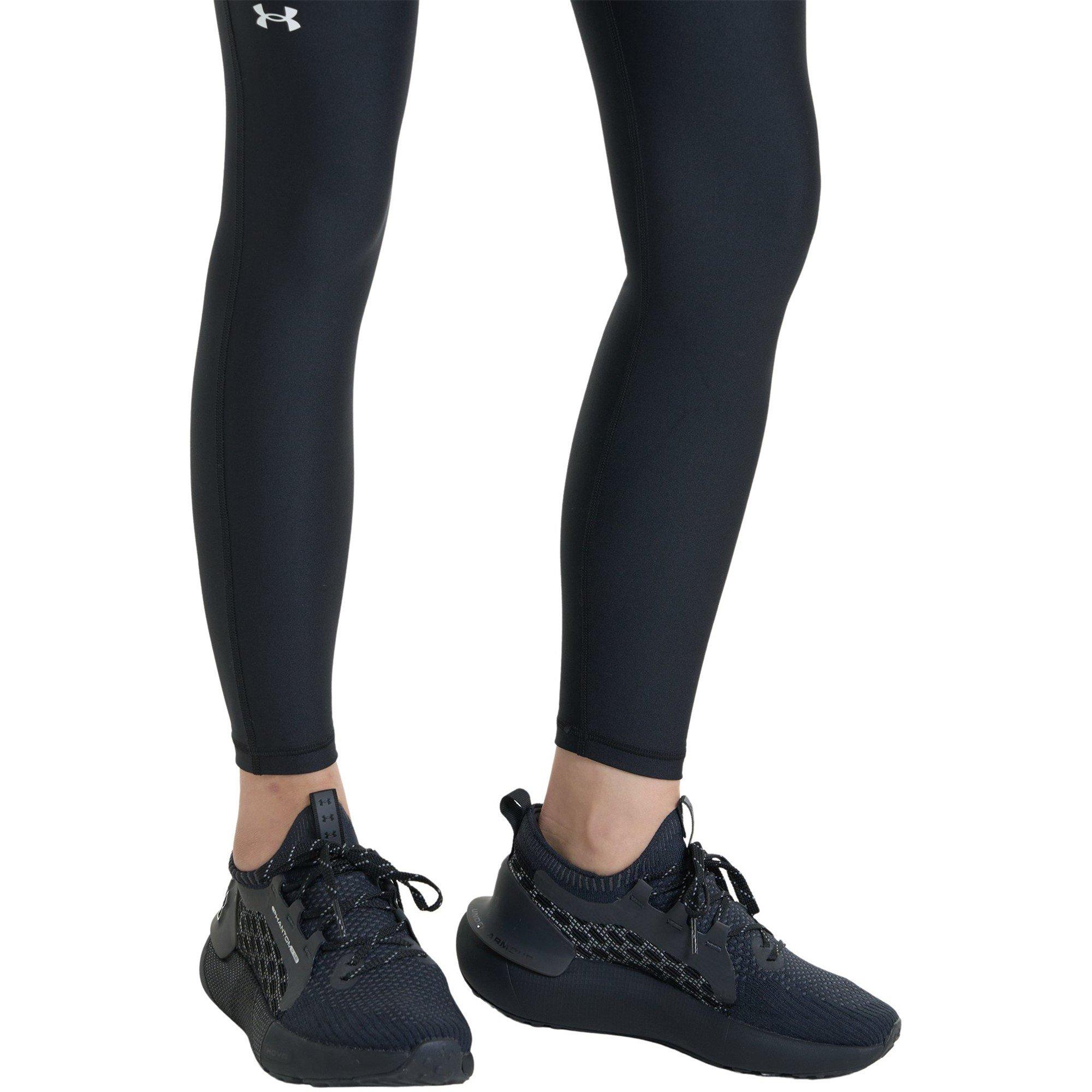 Black/White - Under Armour - Under HeatGear Armour No Slip Waistband Womens Performance Leggings - 11