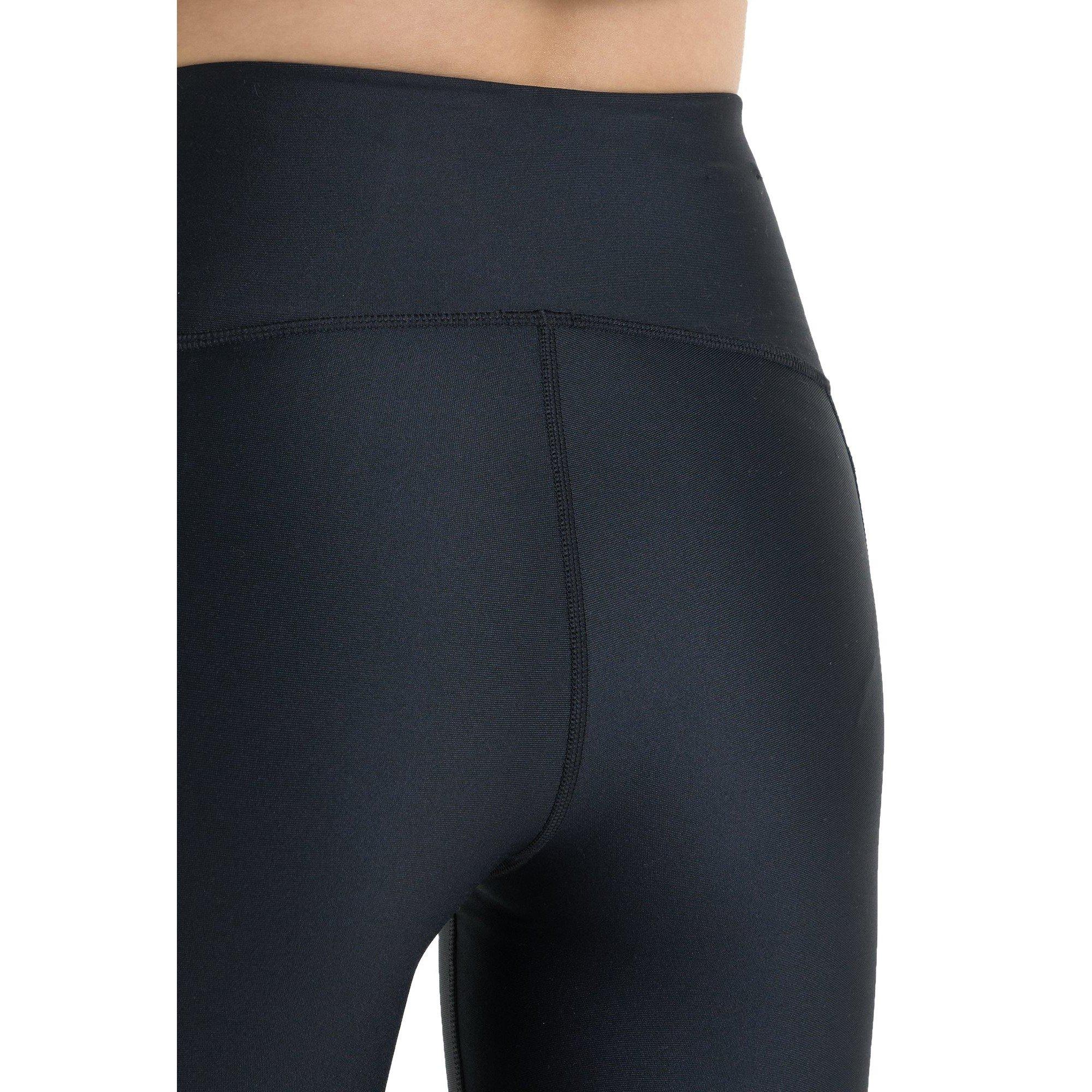 Black/White - Under Armour - Under HeatGear Armour No Slip Waistband Womens Performance Leggings - 12