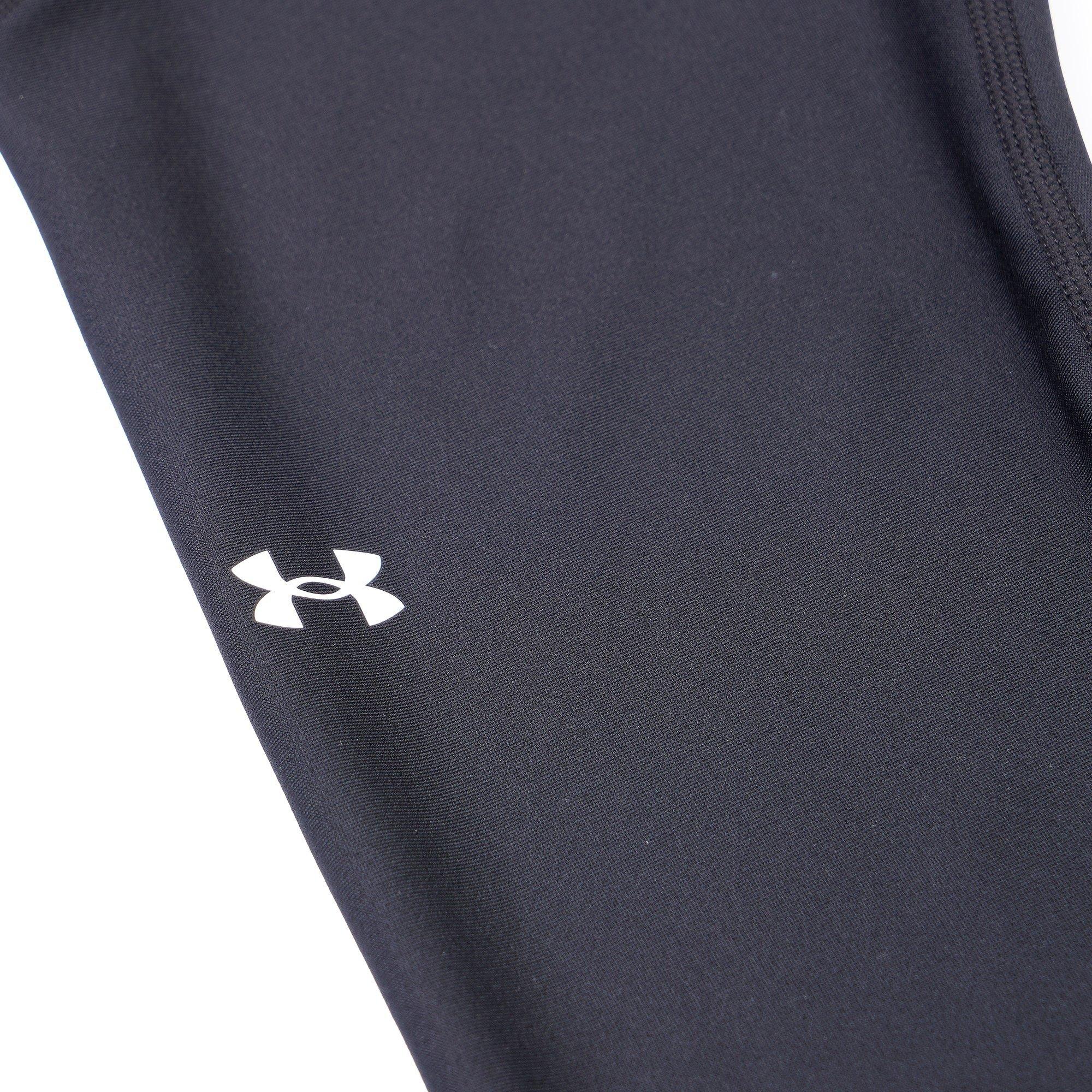 Black/White - Under Armour - Under HeatGear Armour No Slip Waistband Womens Performance Leggings - 16