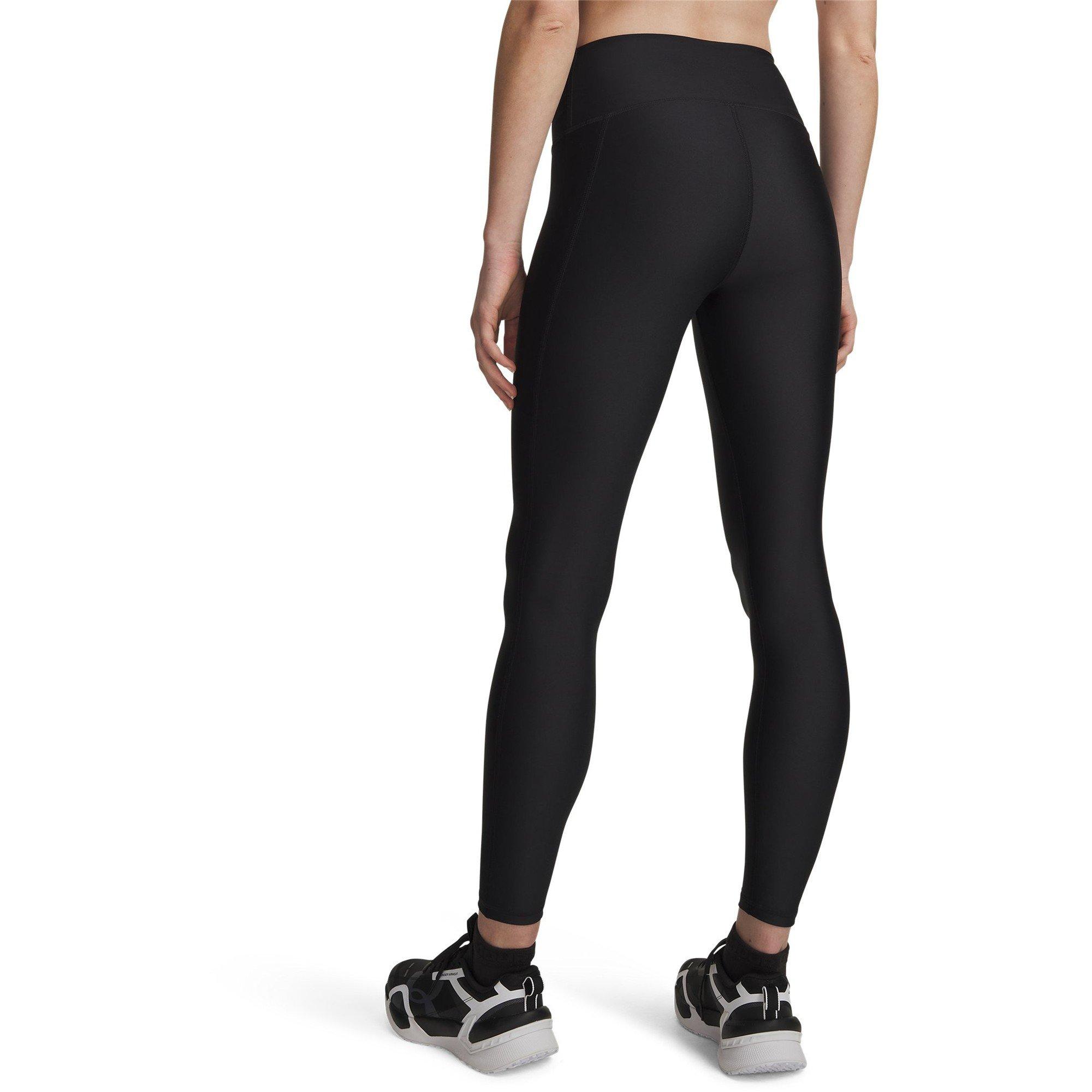 Black/White - Under Armour - Under HeatGear Armour No Slip Waistband Womens Performance Leggings - 4