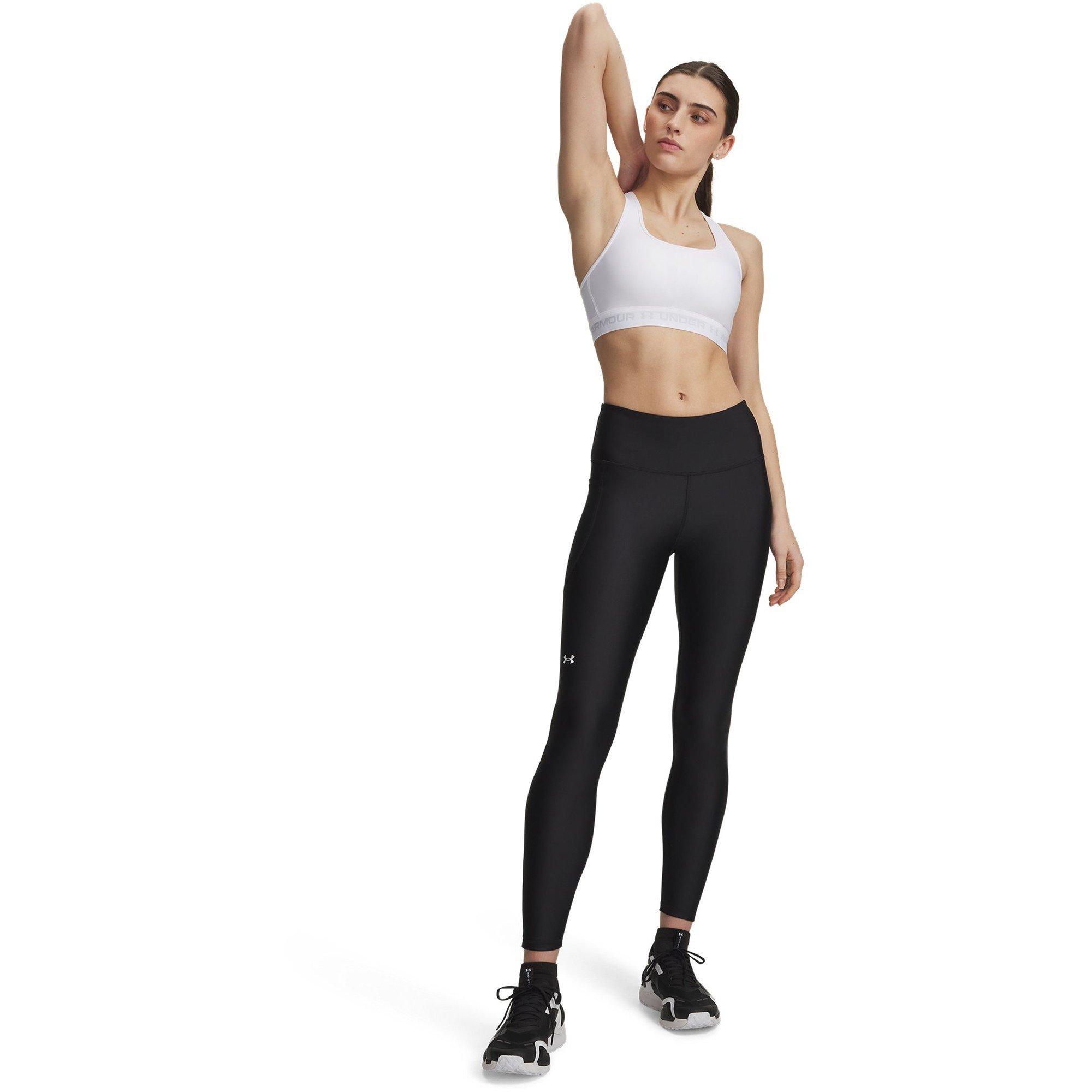Black/White - Under Armour - Under HeatGear Armour No Slip Waistband Womens Performance Leggings - 7