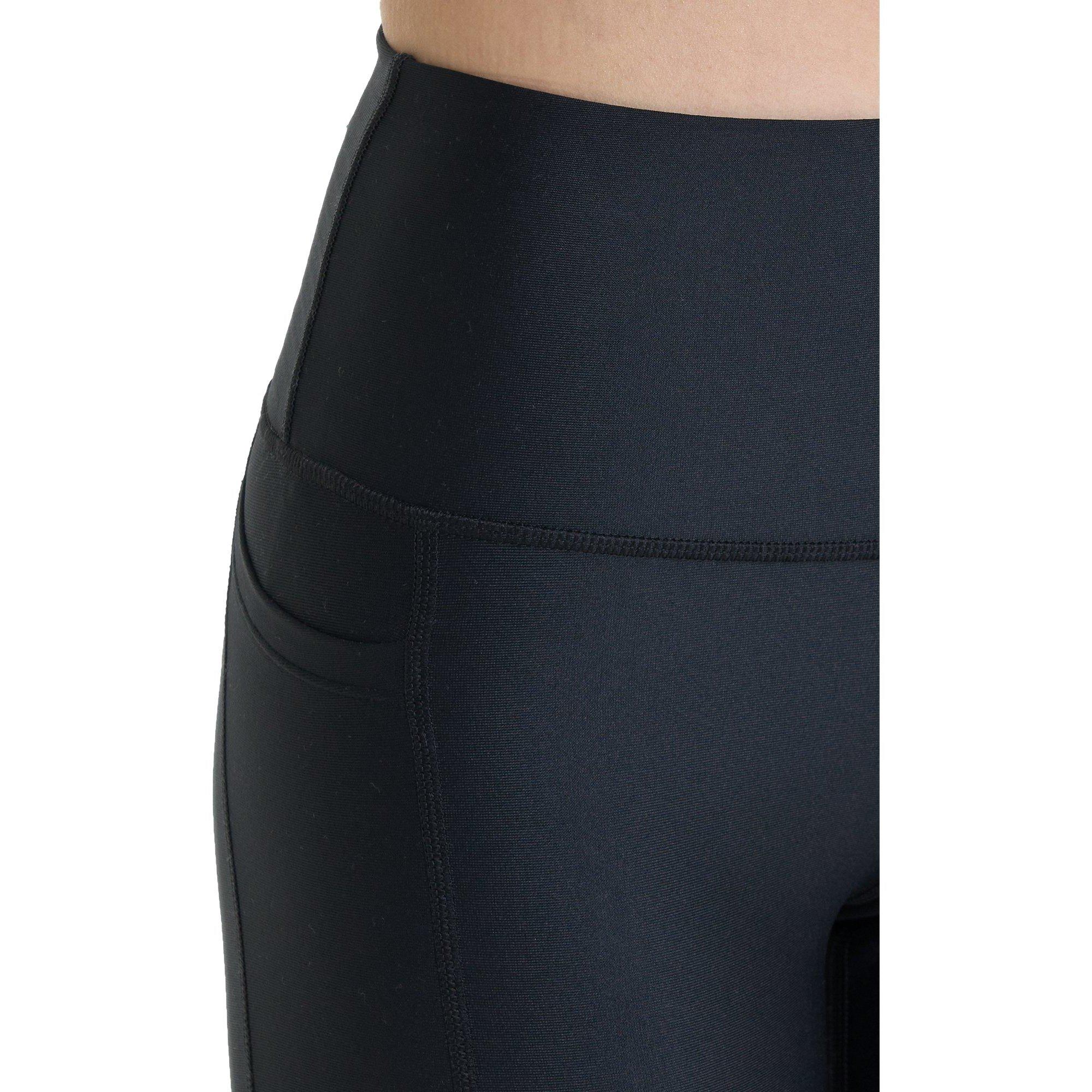 Black/White - Under Armour - Under HeatGear Armour No Slip Waistband Womens Performance Leggings - 10