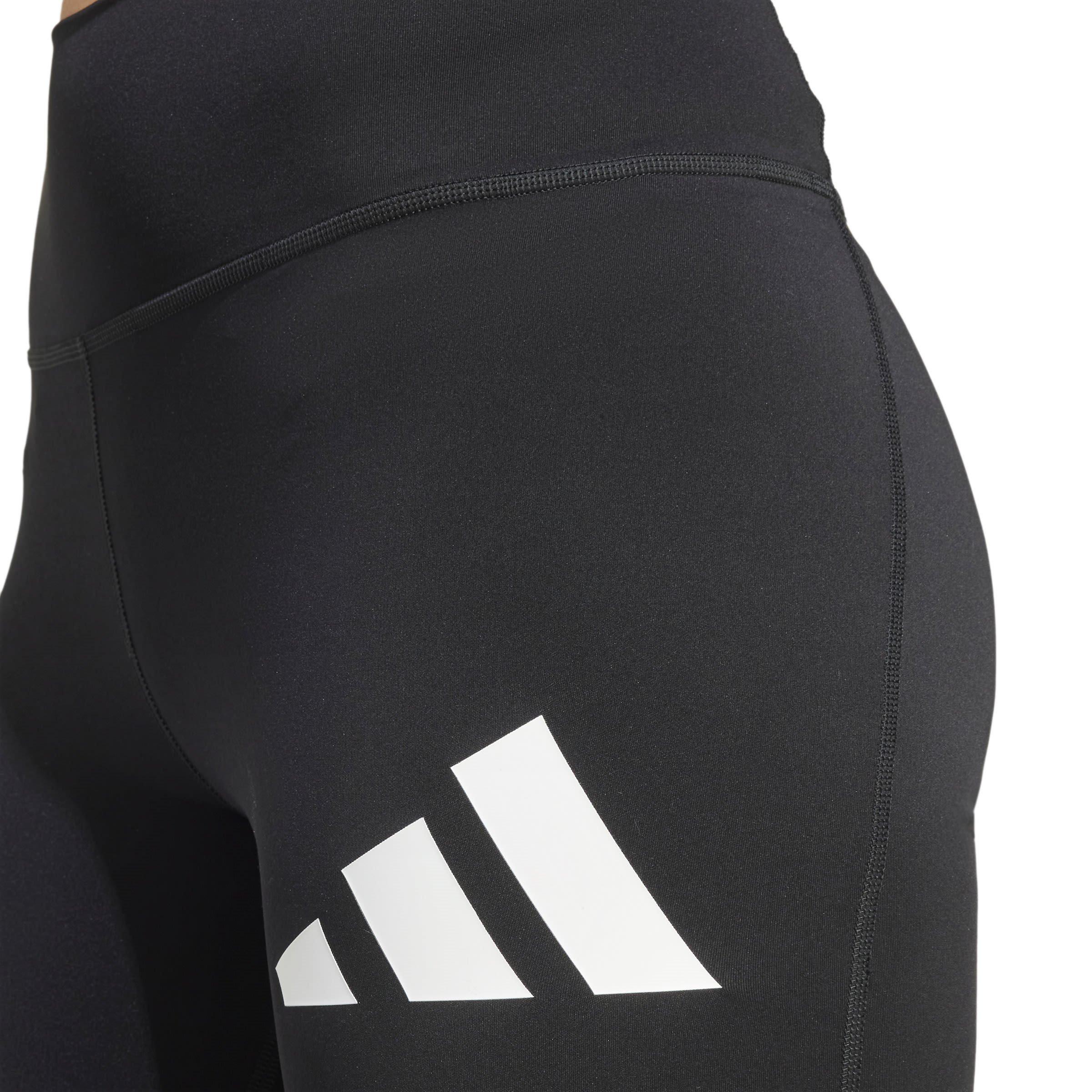 Black/White - adidas - Train Essentials Big Logo Full-Length Leggings Womens - 5