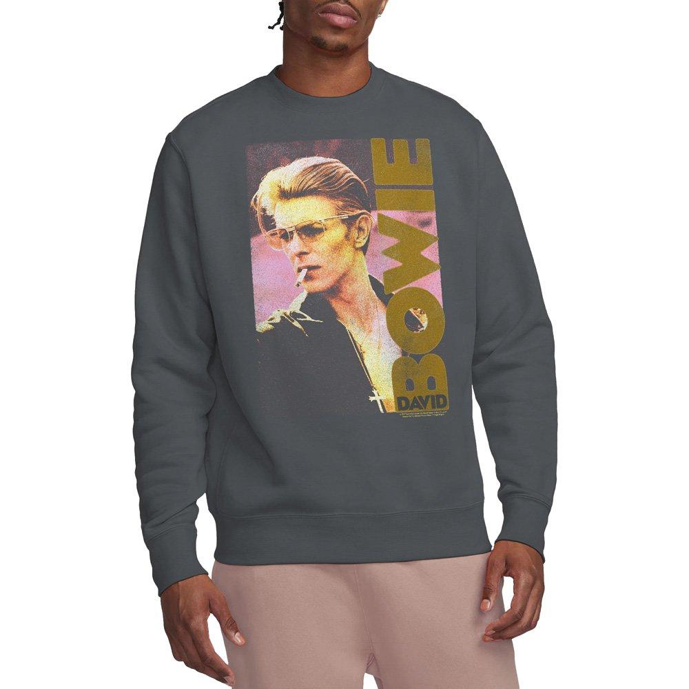 Charcoal - David Bowie - David Bowie Smallokin Crew Sweatshirt Charcoal - 1