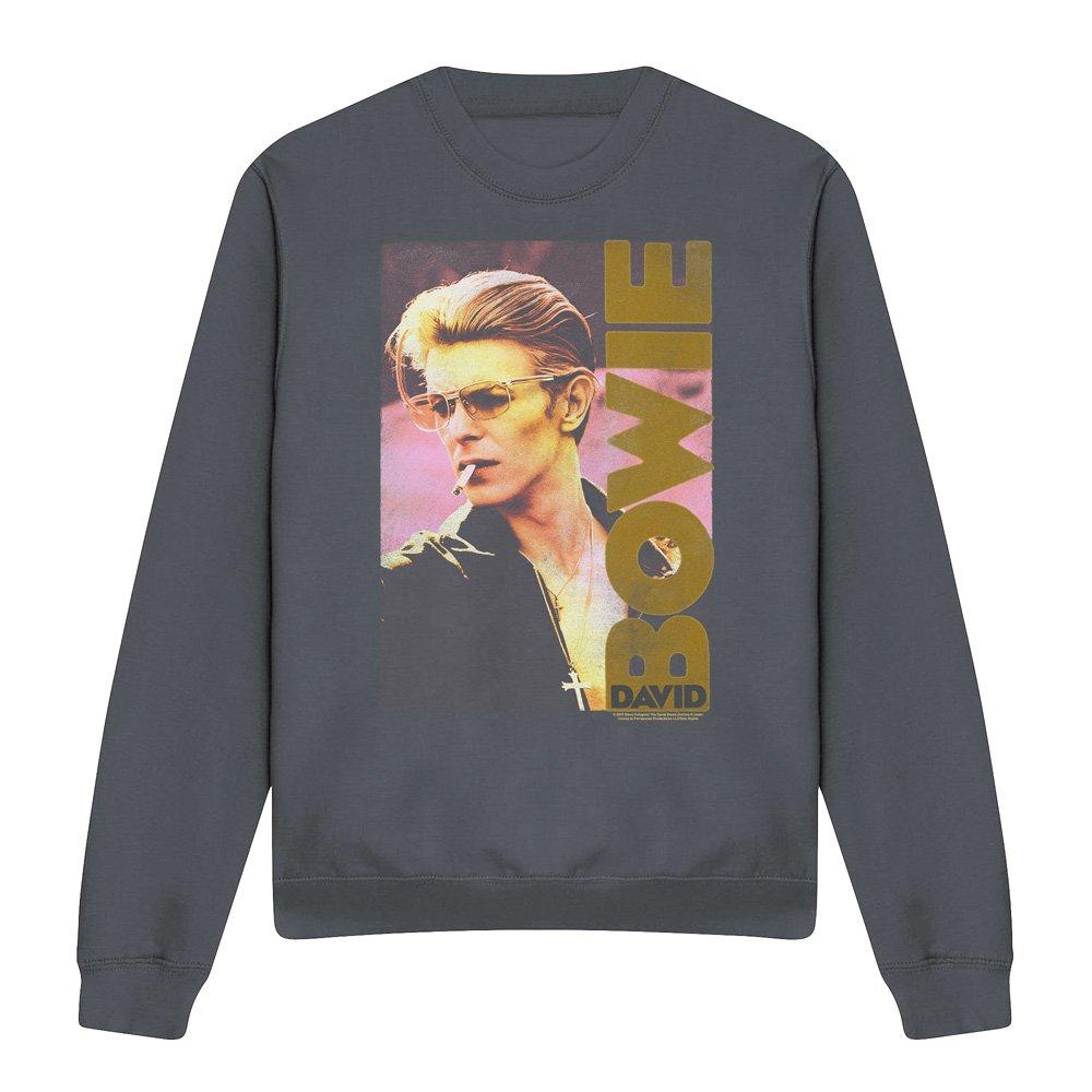 Charcoal - David Bowie - David Bowie Smallokin Crew Sweatshirt Charcoal - 4