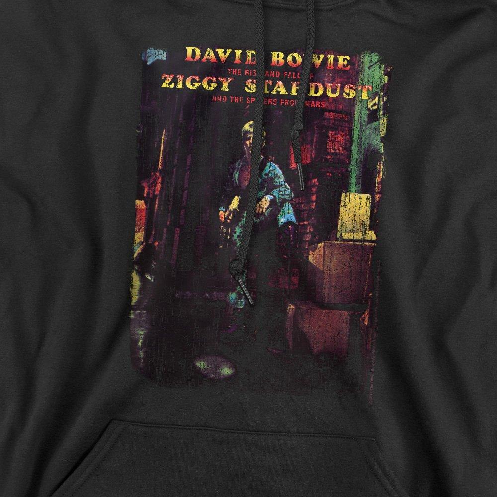 Black - David Bowie - David Bowie Ziggy Stardust Album Hoodie Black - 2