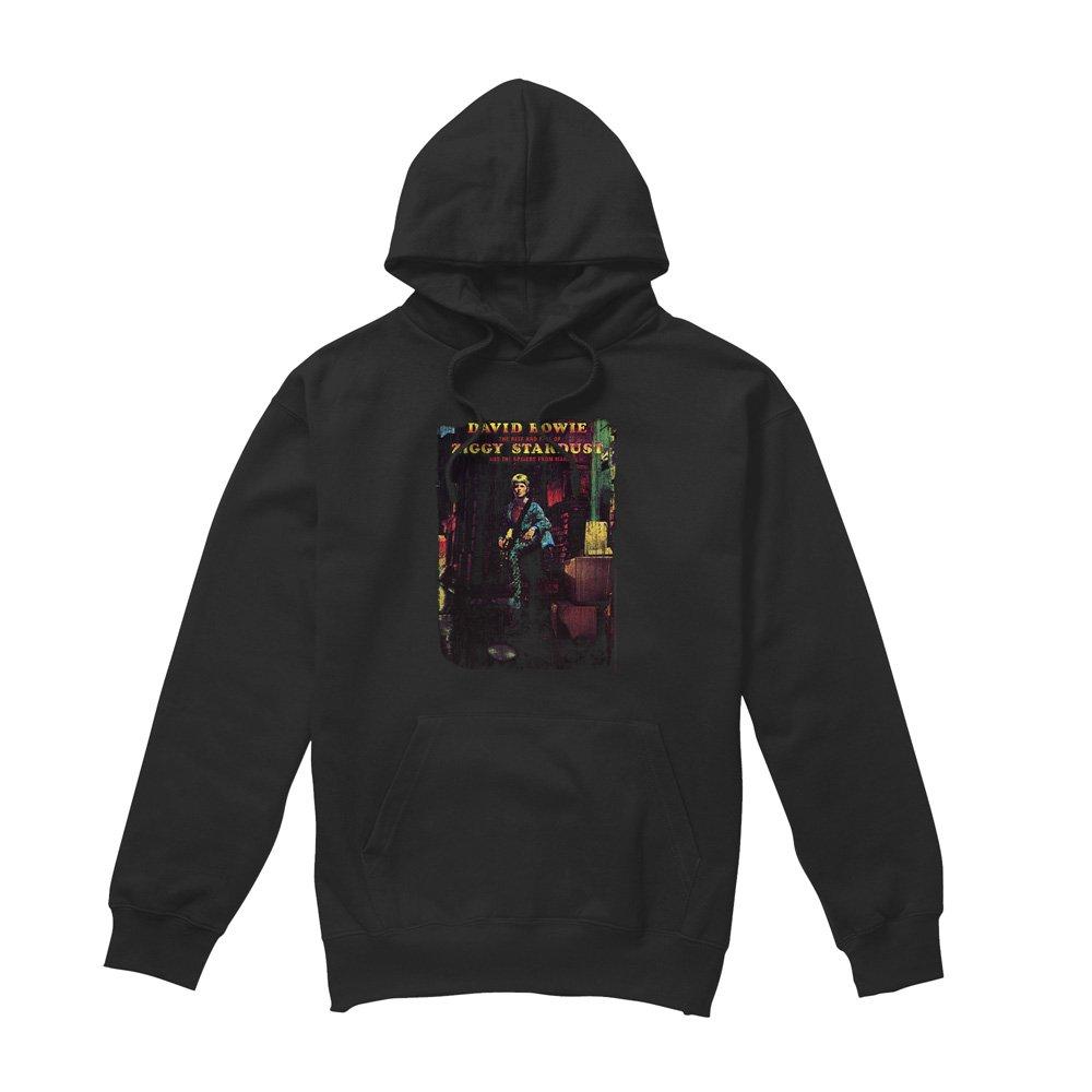 Black - David Bowie - David Bowie Ziggy Stardust Album Hoodie Black - 4