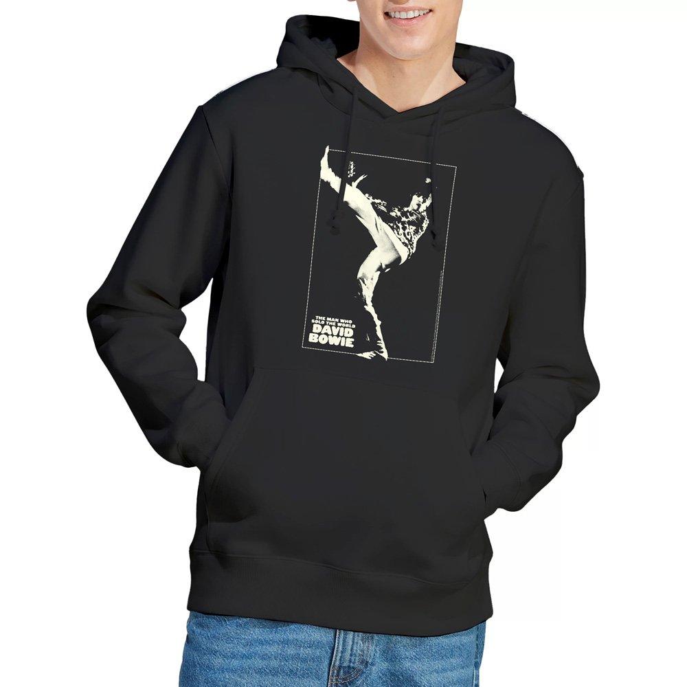 David Bowie Men's The Man Cover Hoodie Black - L
