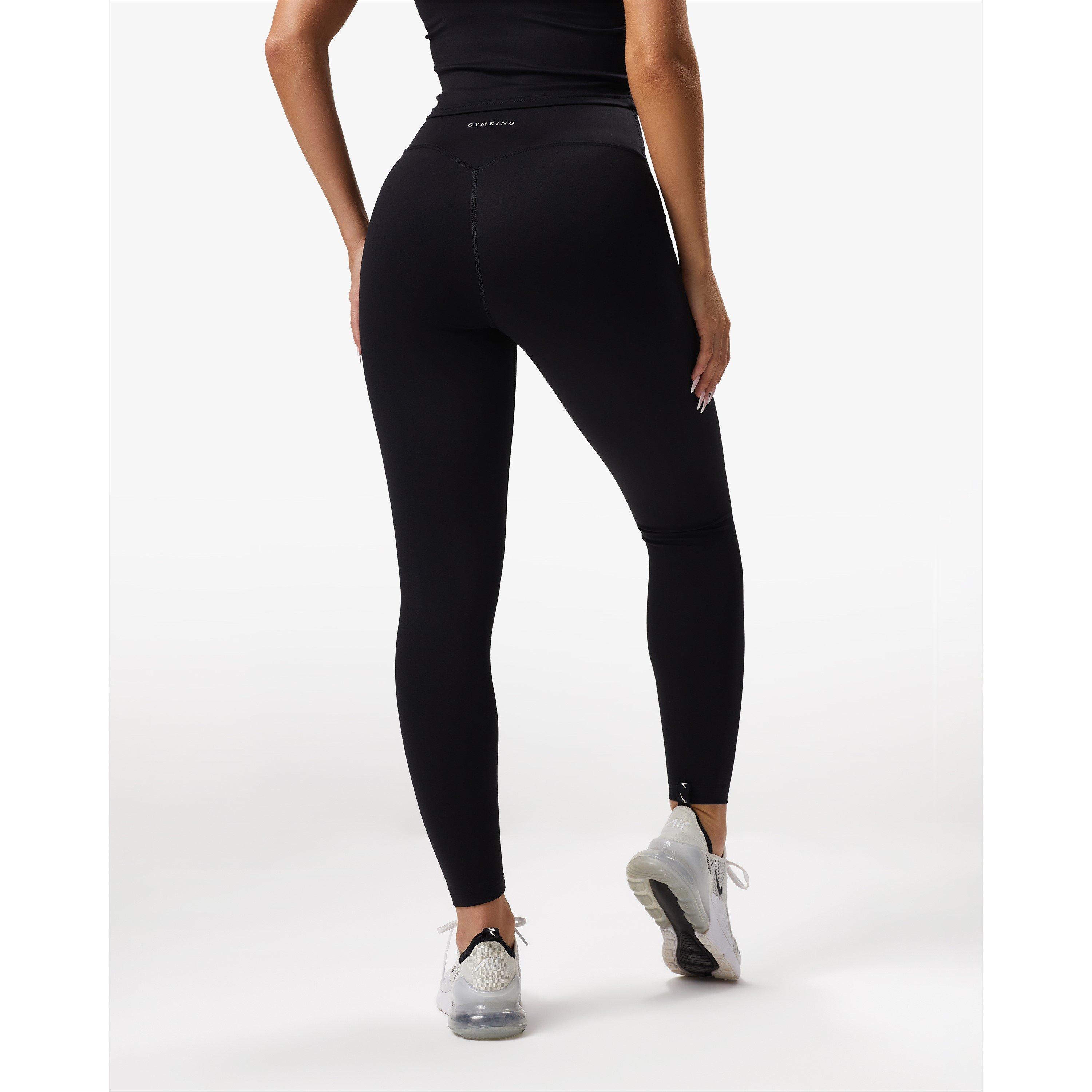Black - Gym King - Womens Performance Gym Leggings - 2