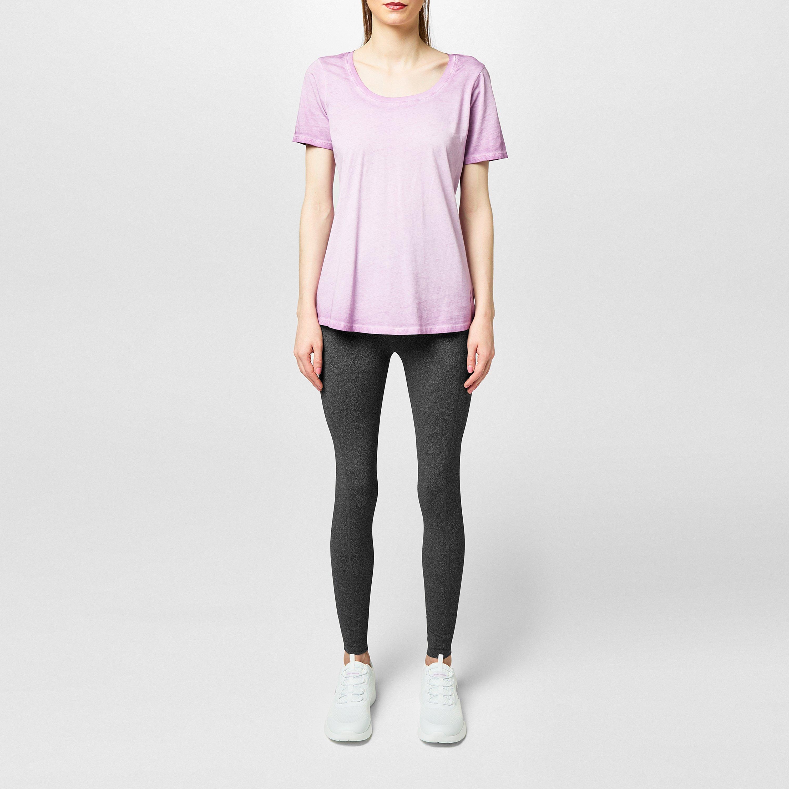 Grey - Skechers - Go Walk High Waisted Leggings II Ladies - 4