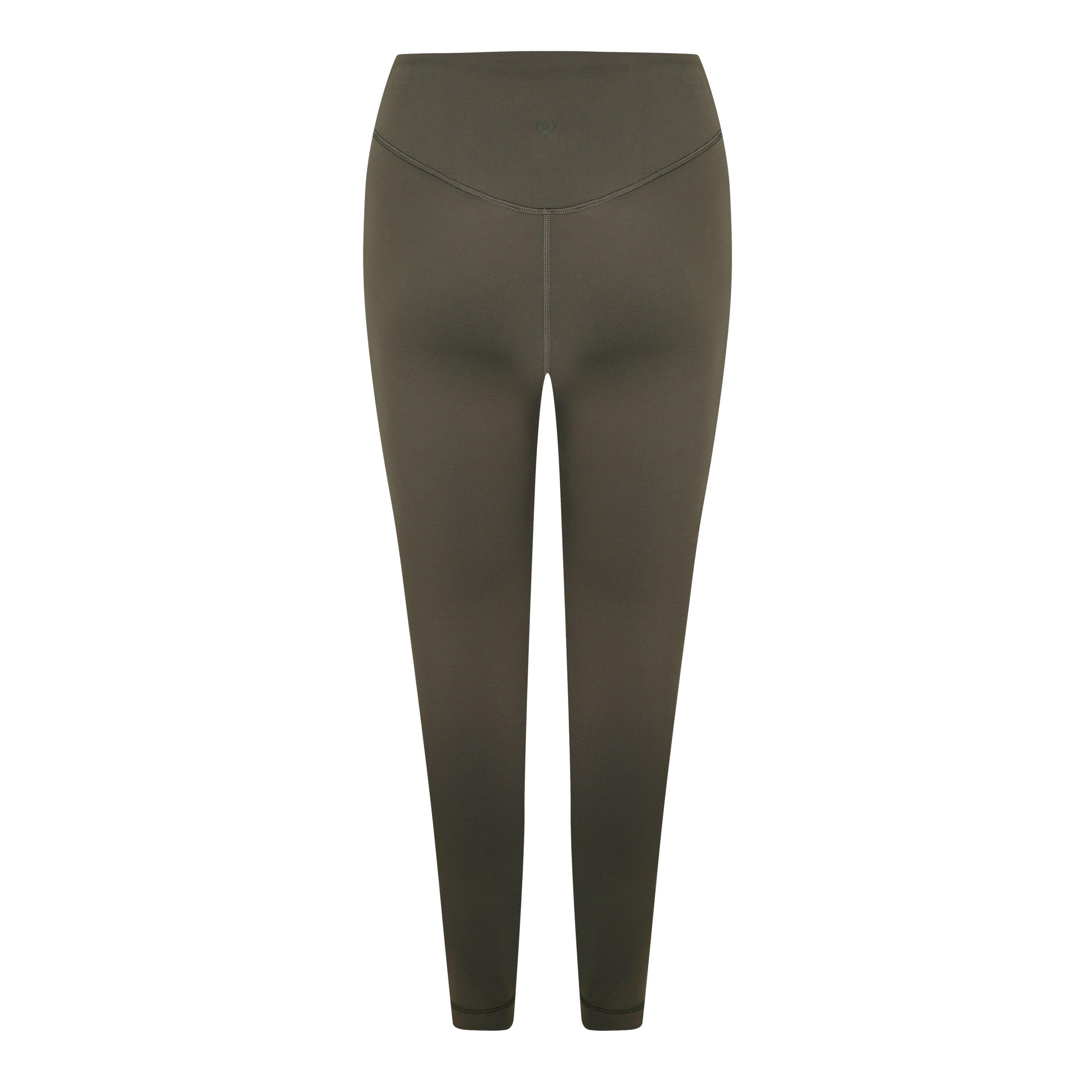 Army Green - Lululemon - Women'S Nylon Wunder Train Performance Tights - 6