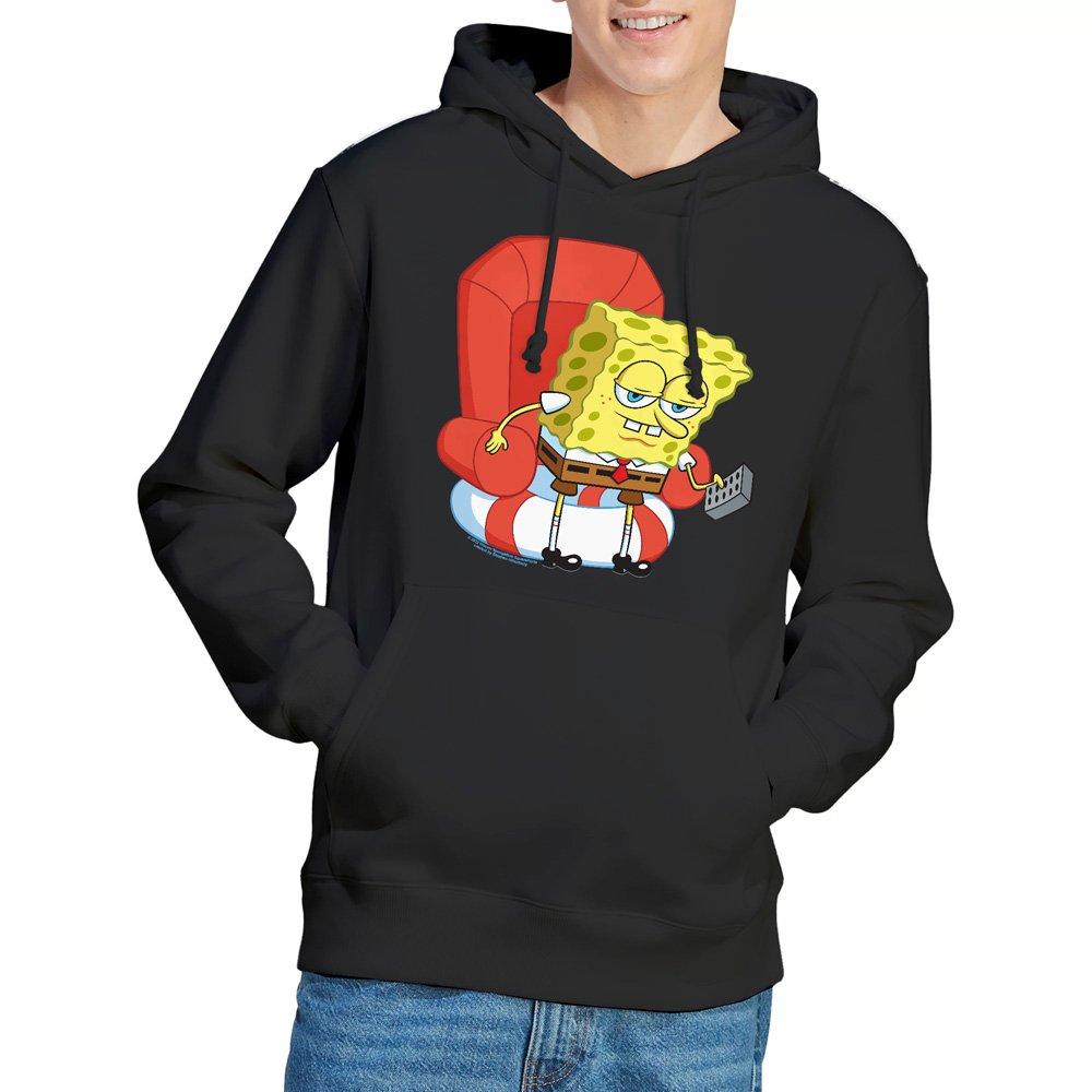 Black - Spongebob - Spongebob Head Out Meme Hoddie Black - 1