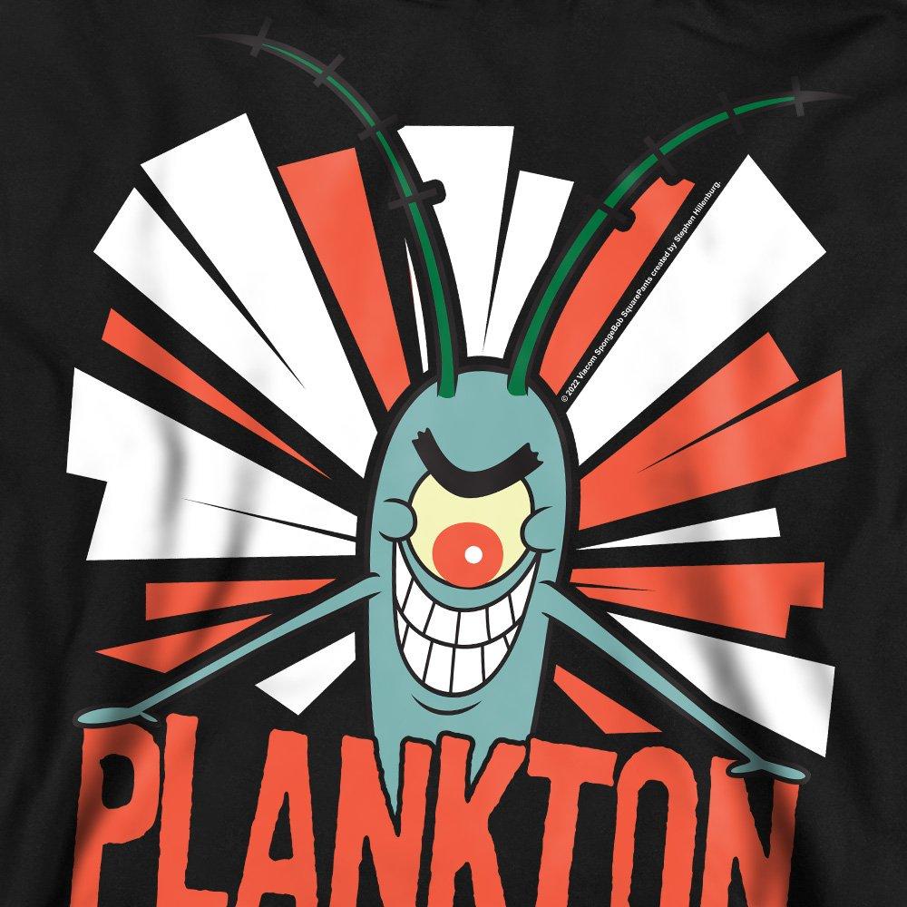 Black - Spongebob - Spongebob Plankton Crew Sweatshirt Black - 2