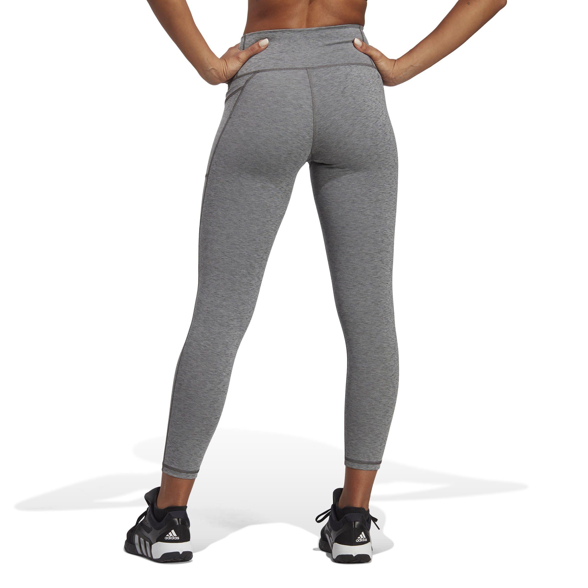 Grau - adidas - High Wasited Logo 7/8 Tights Womens - 3