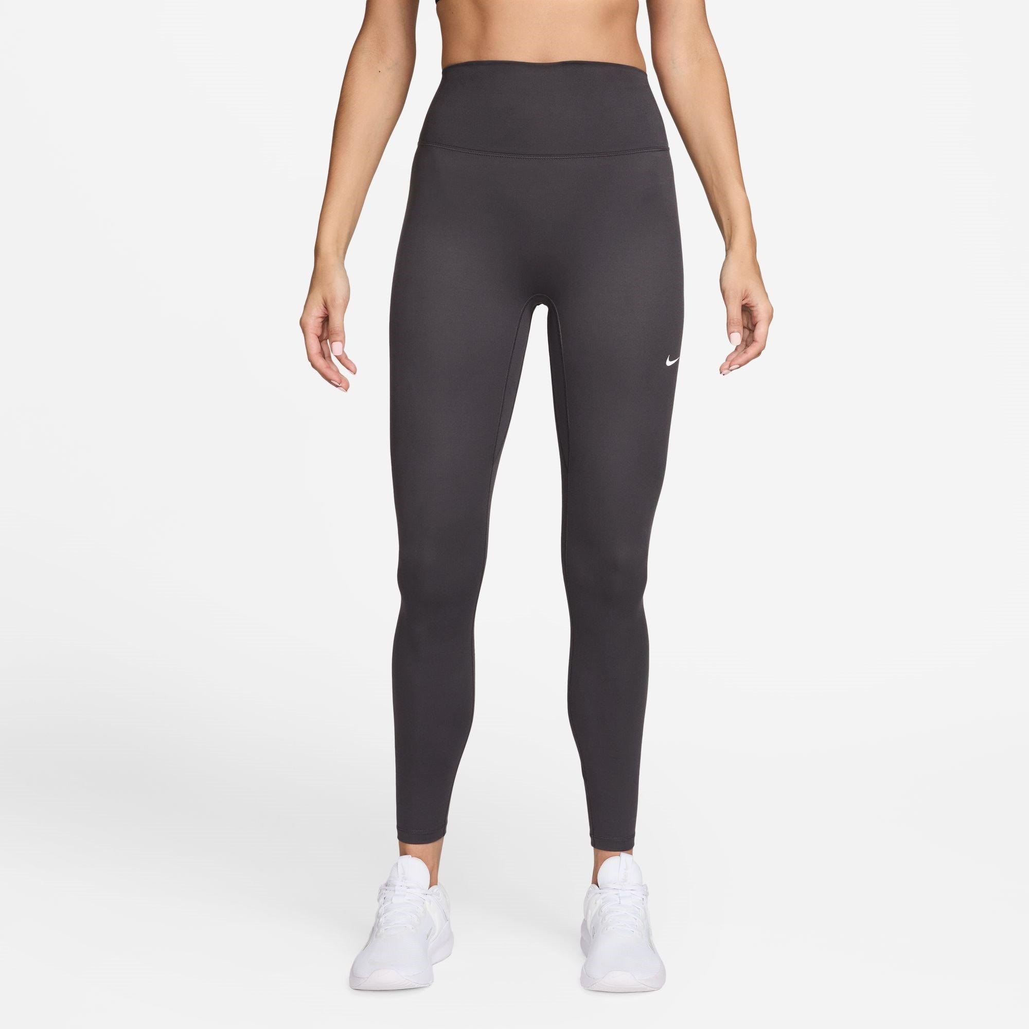 Nike One Seamless Front High-Waisted Leggings Womens - Thunder Grey - Size 16 (XL)