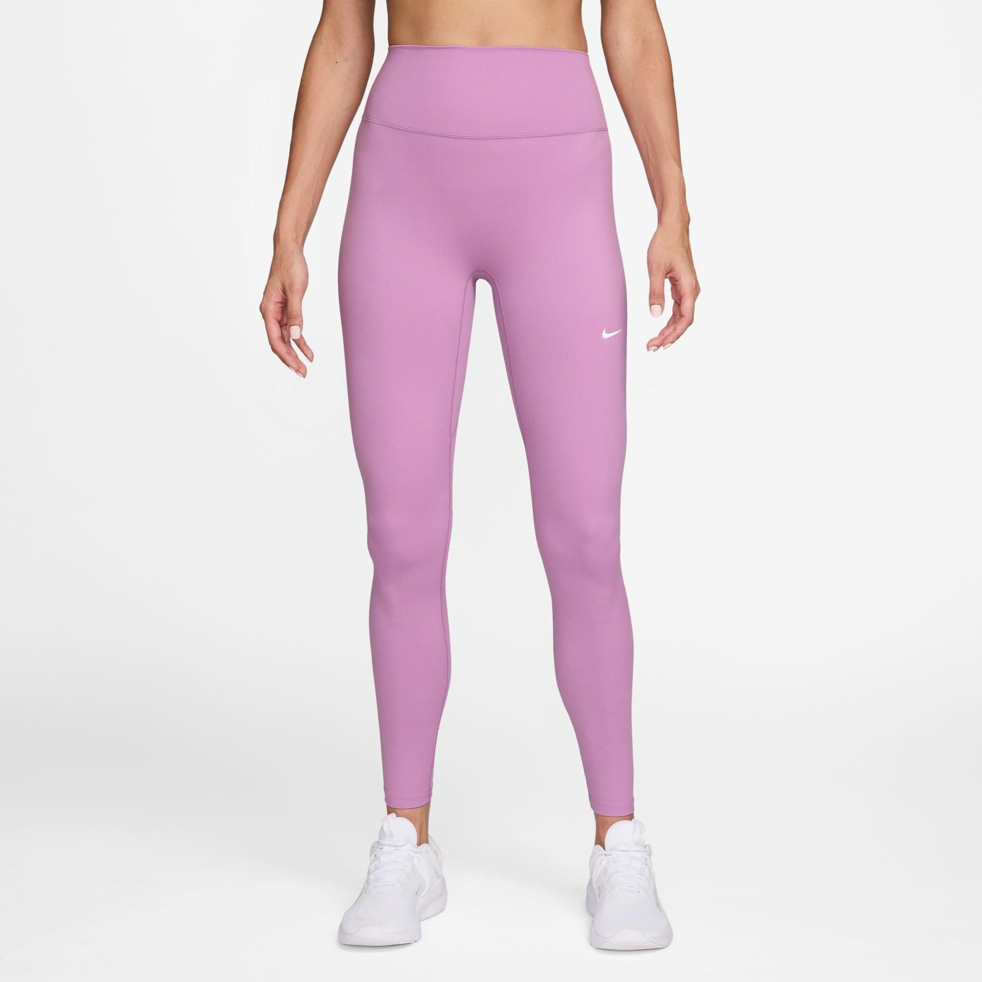 Nike Women's One Seamless Front High-Waisted Leggings - Light Magenta - 12 (M)