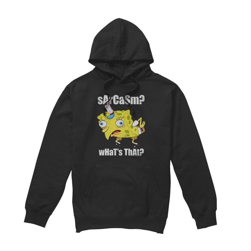 Black - Spongebob - Spongebob SarcaSmall Meme Hoddie Black - 4