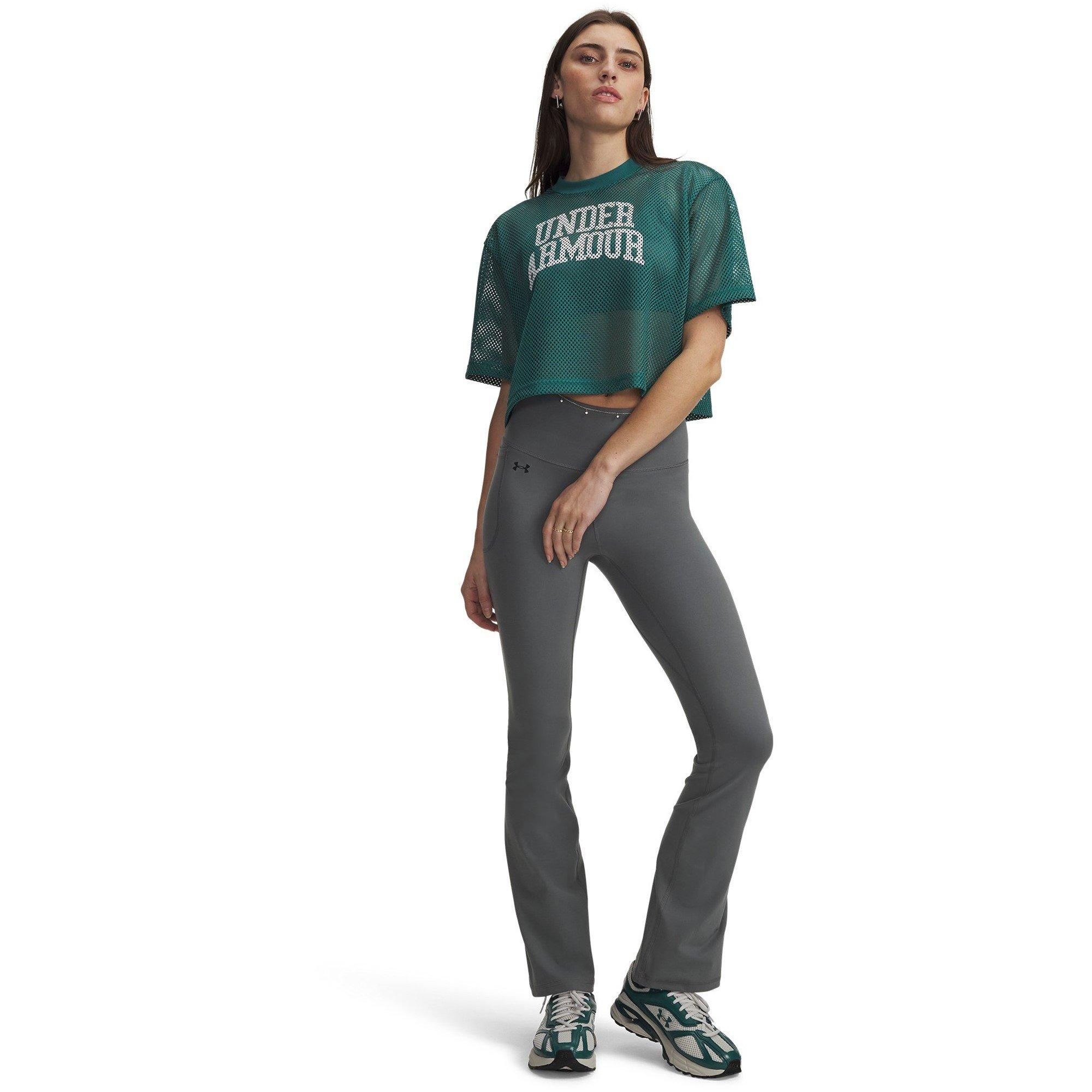 Grøn/Sort - Under Armour - Women's Motion Flare Black Performance Gym Leggings - 3