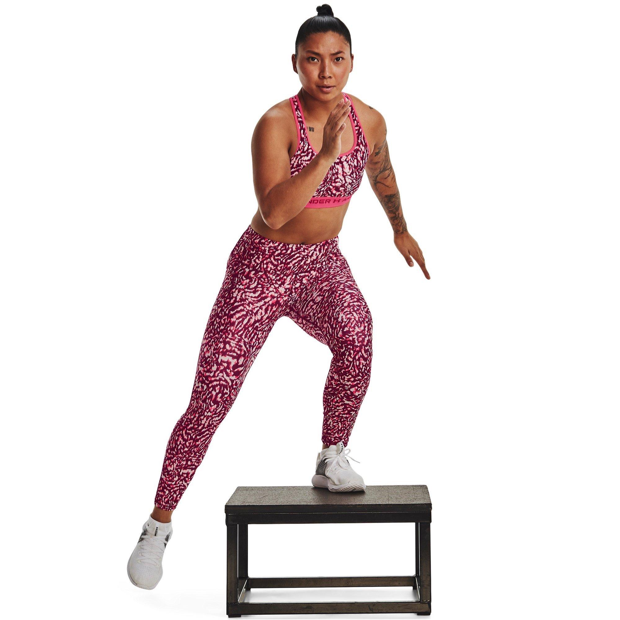 Pink - Under Armour - Armour AOP Ankle Leggings Womens - 3