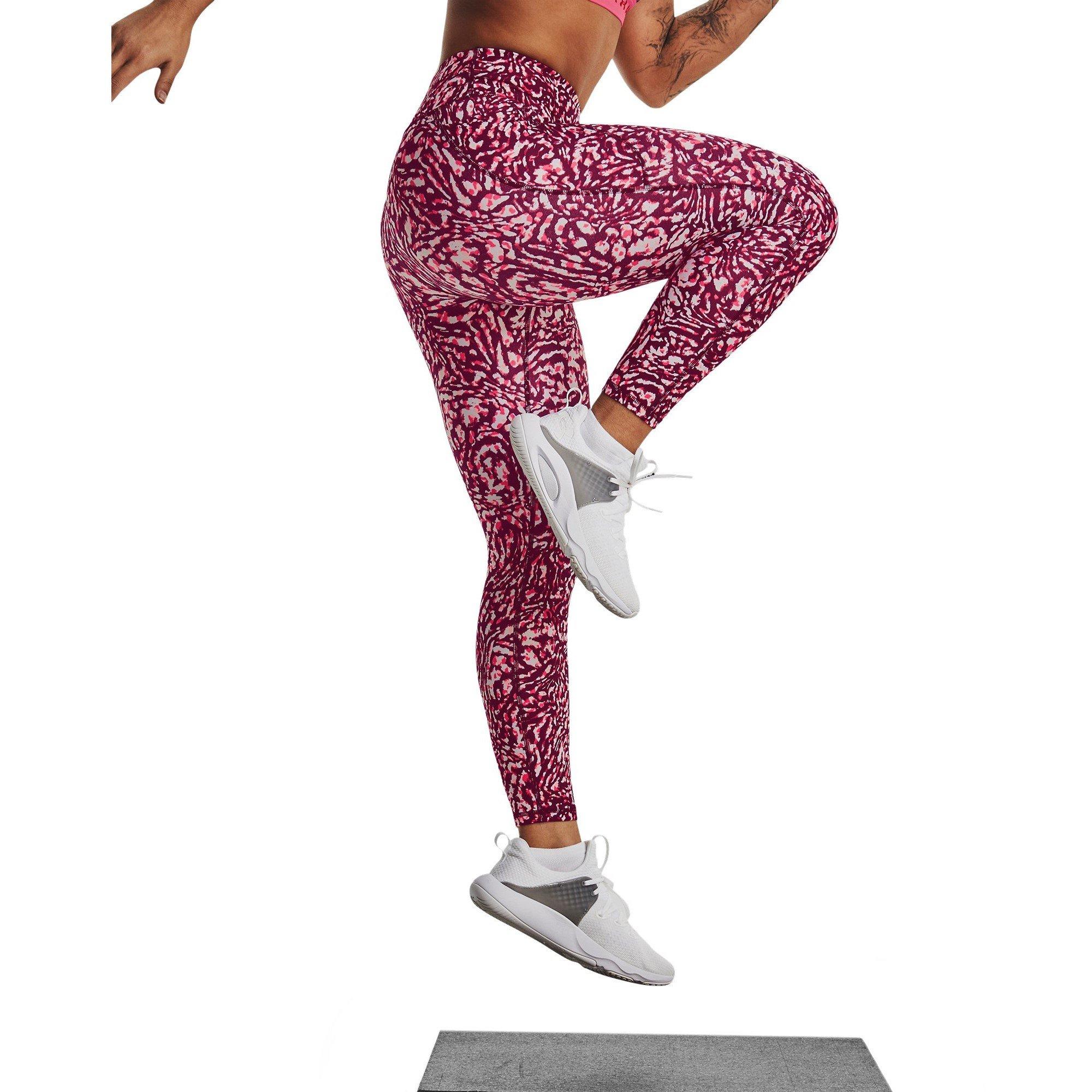 Pink - Under Armour - Armour AOP Ankle Leggings Womens - 5