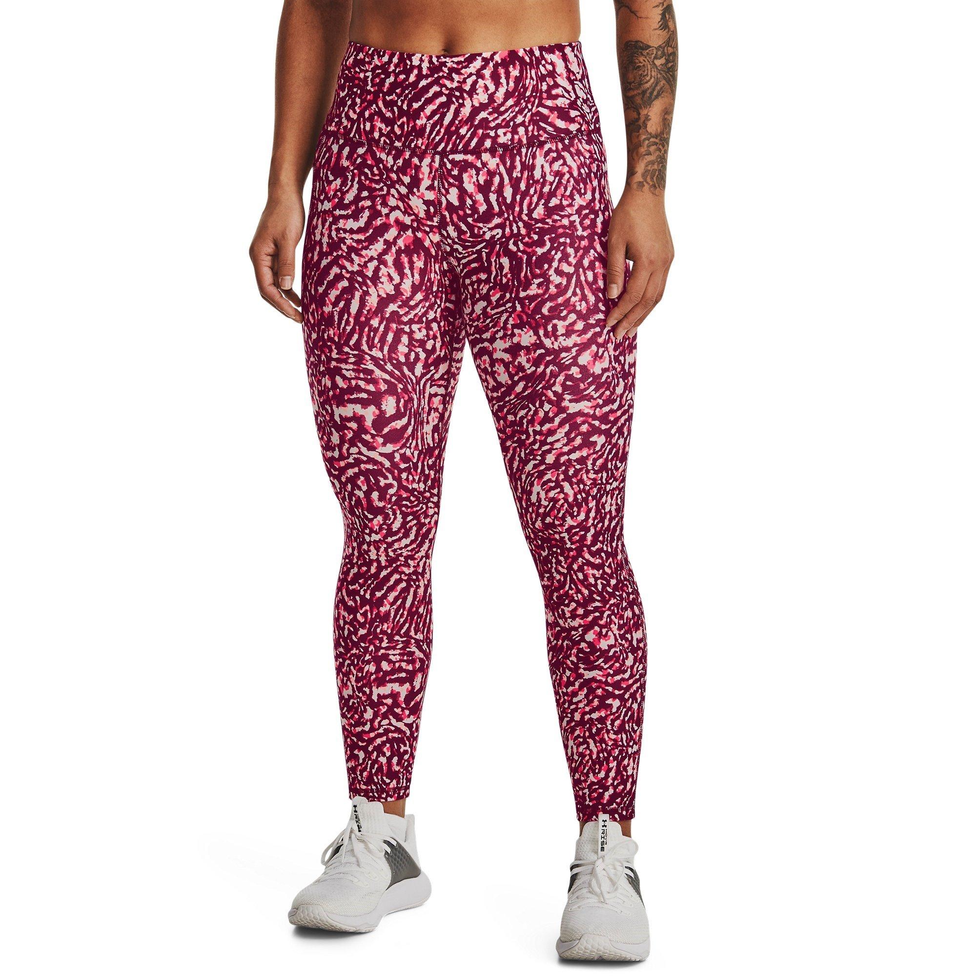 Pink - Under Armour - Armour AOP Ankle Leggings Womens - 6