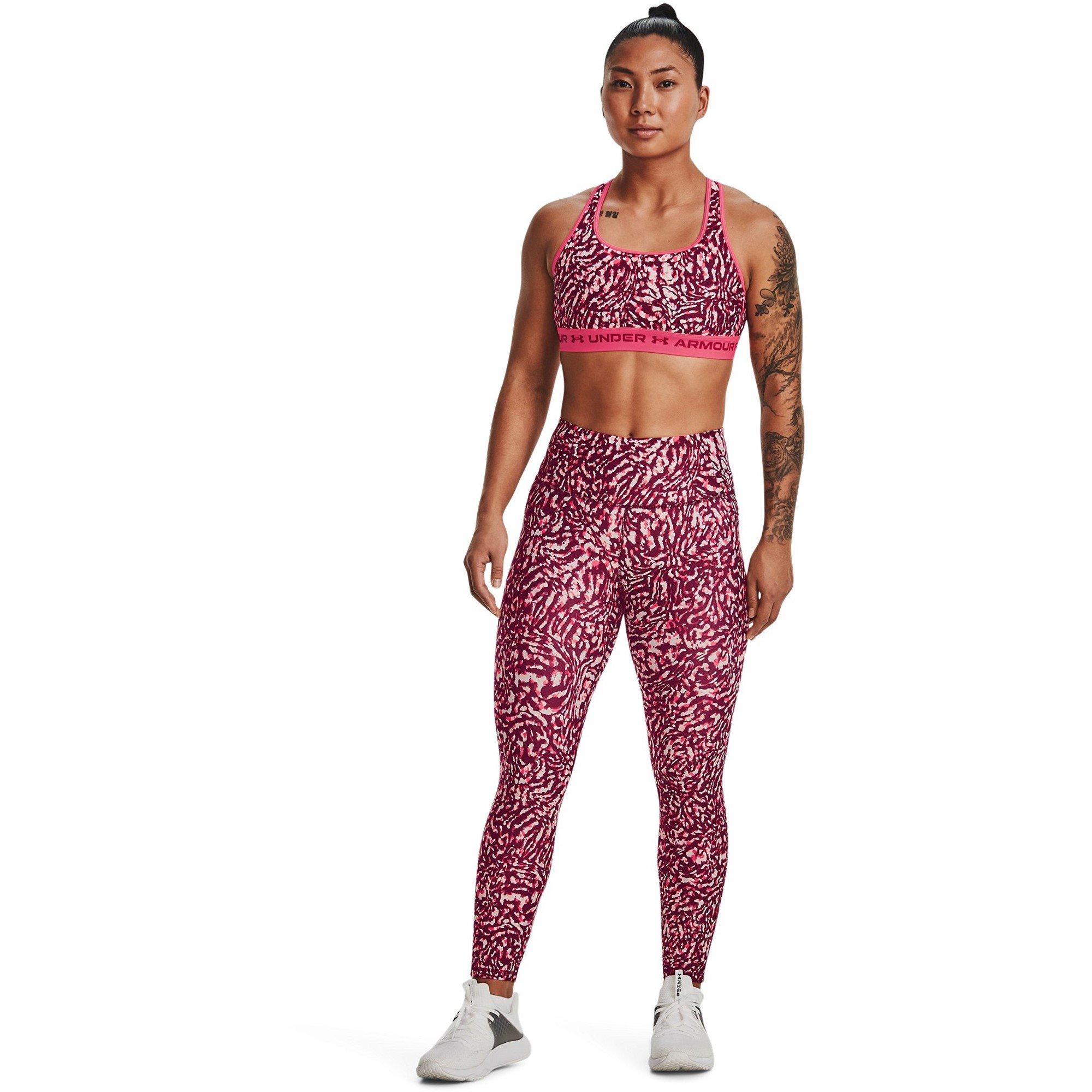 Pink - Under Armour - Armour AOP Ankle Leggings Womens - 7