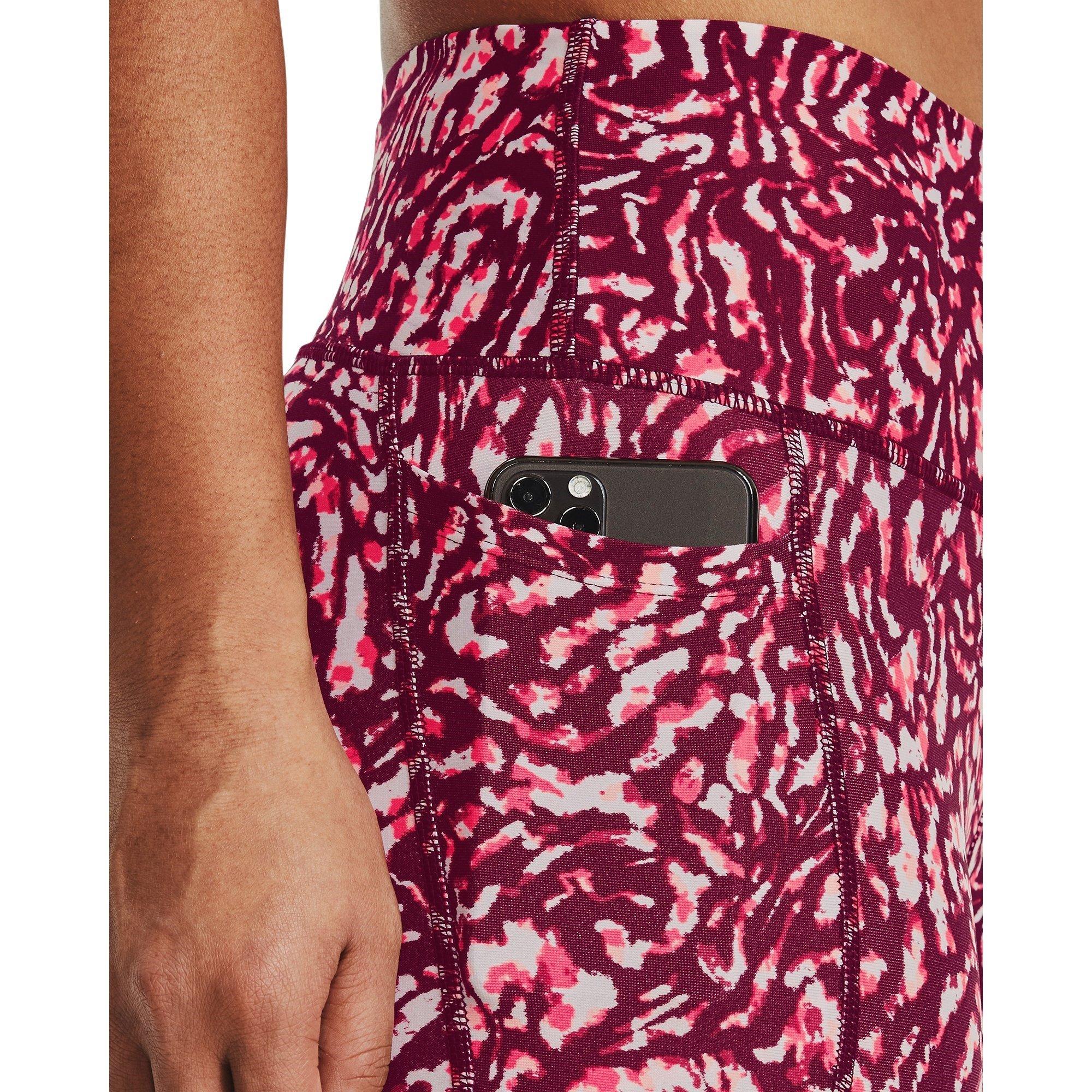 Pink - Under Armour - Armour AOP Ankle Leggings Womens - 8