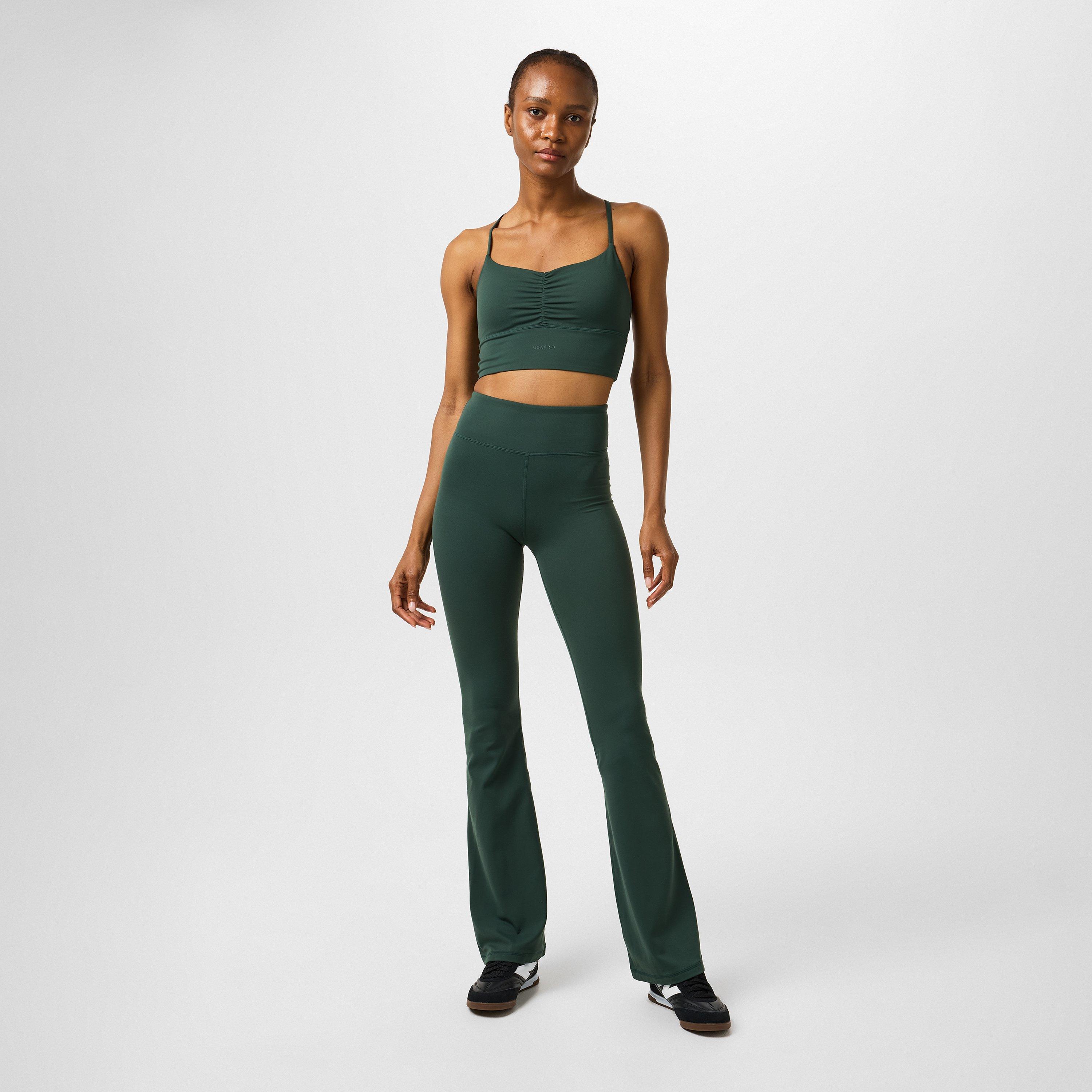 Khaki - USA Pro - Pro x Sophie Habboo High Rise Flare Legging Womens - 4