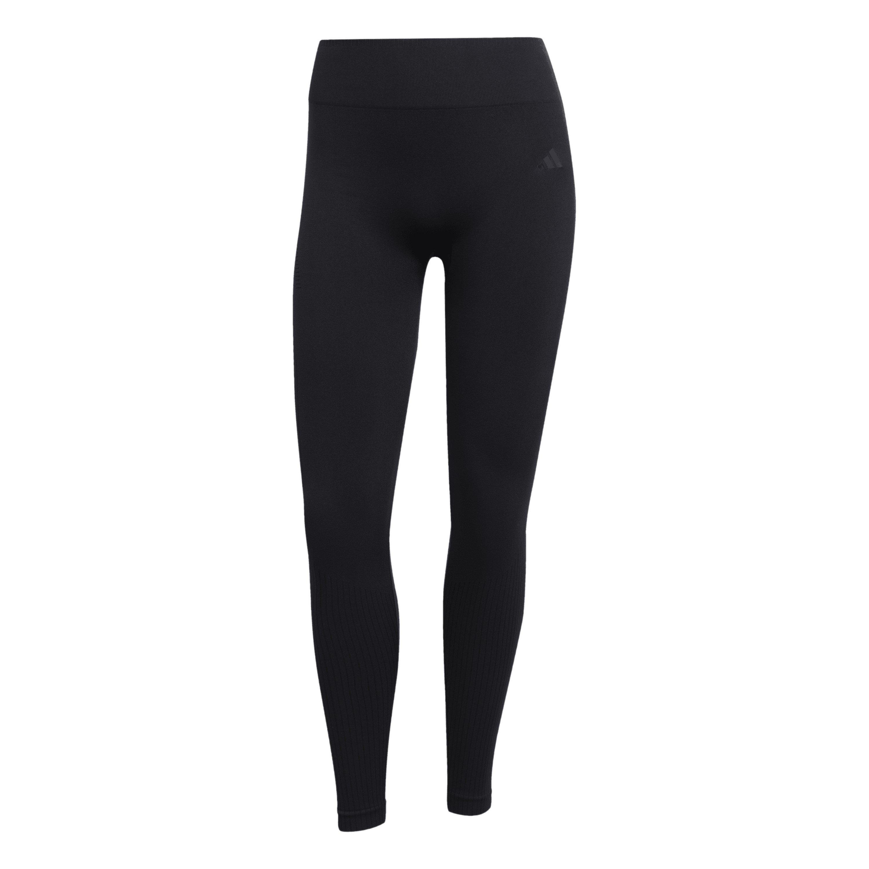 Black - adidas - Workout Essentials Full-Length Knit Leggings Womens - 1