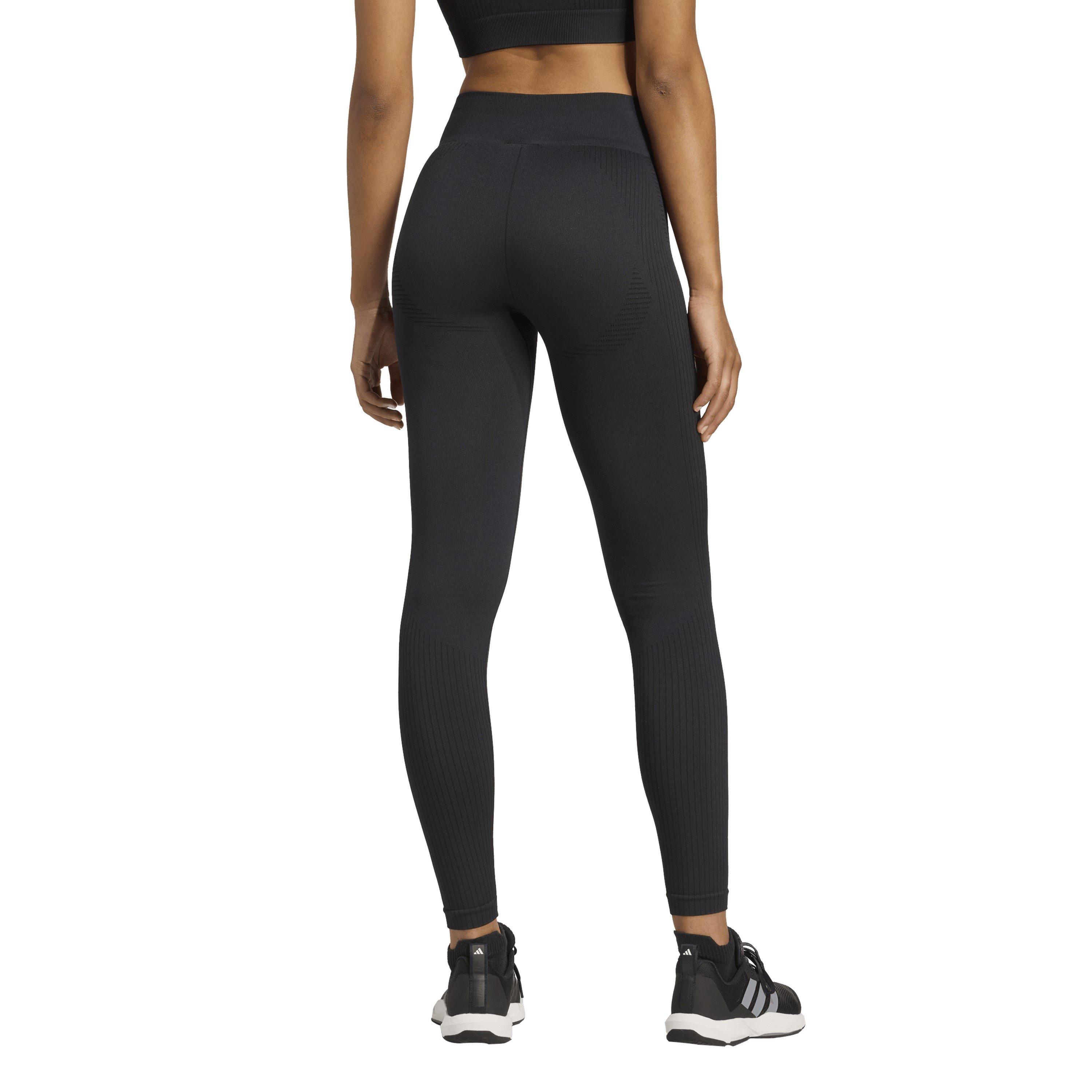 Black - adidas - Workout Essentials Full-Length Knit Leggings Womens - 4