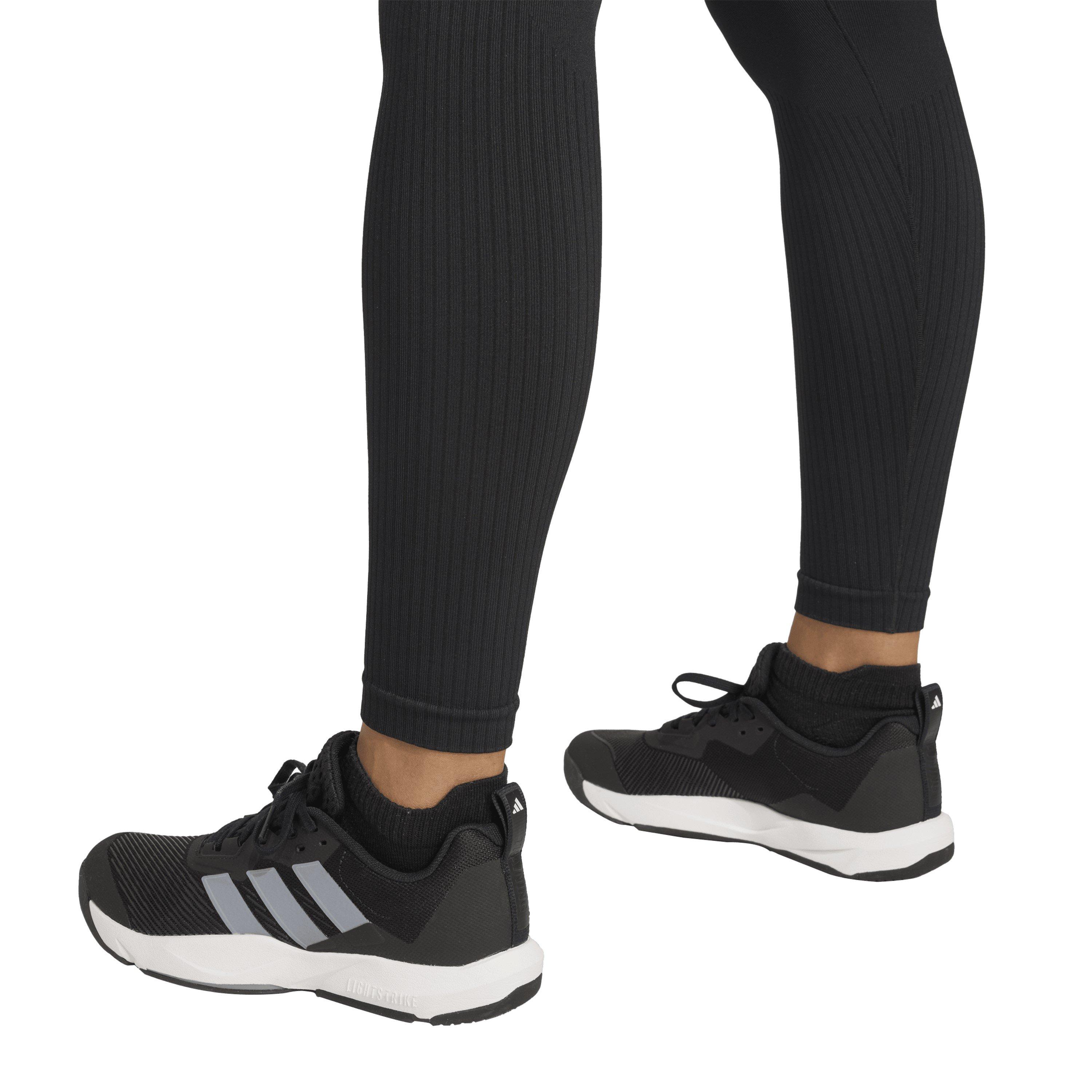 Black - adidas - Workout Essentials Full-Length Knit Leggings Womens - 5