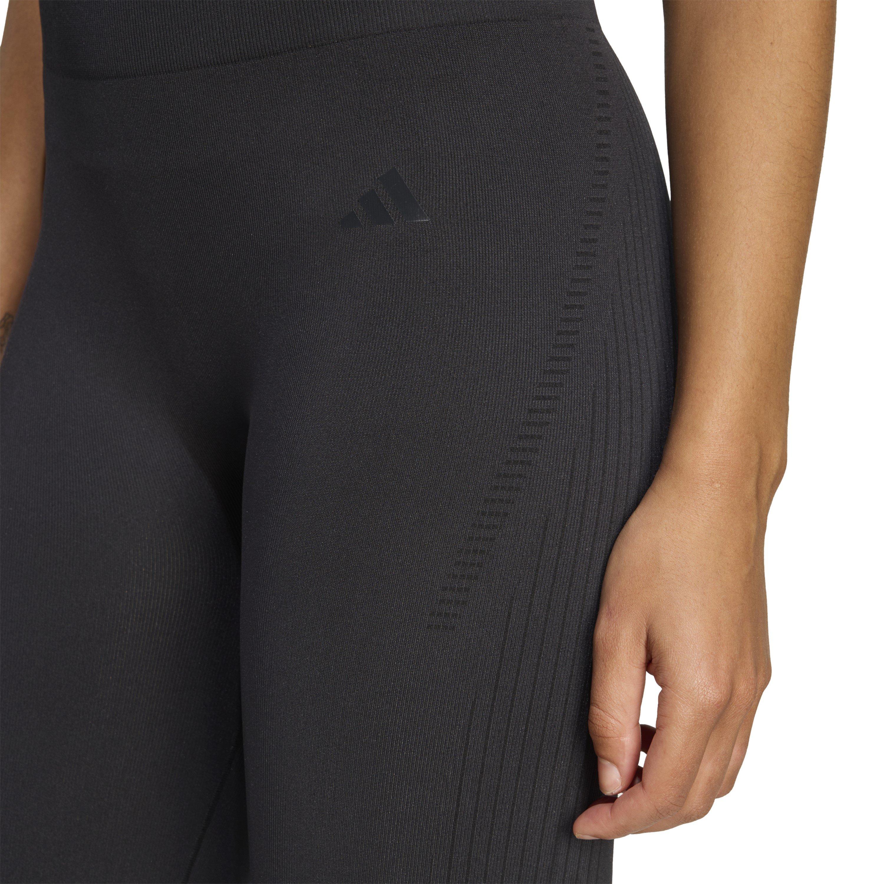 Black - adidas - Workout Essentials Full-Length Knit Leggings Womens - 6