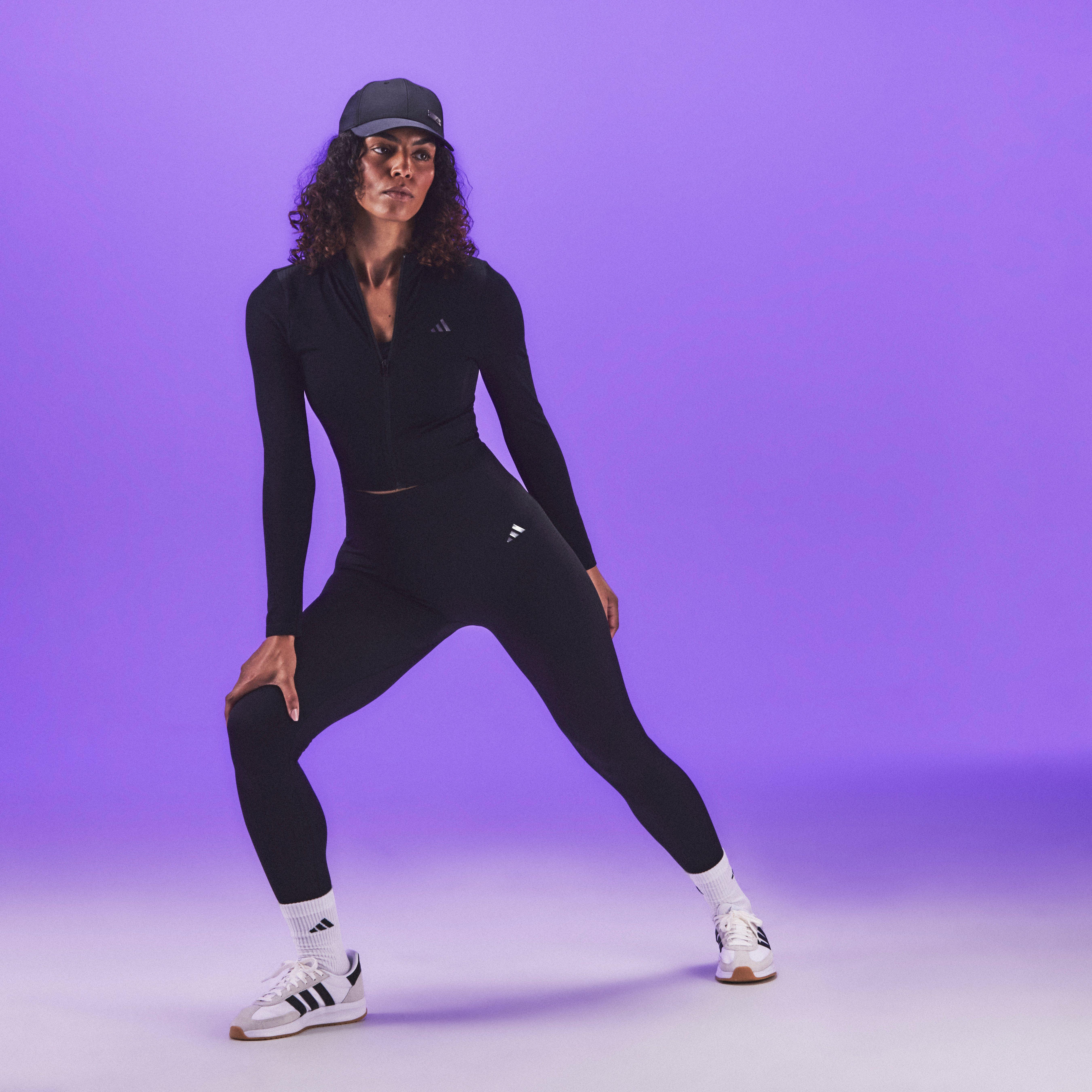 Black - adidas - Workout Essentials Full-Length Knit Leggings Womens - 7