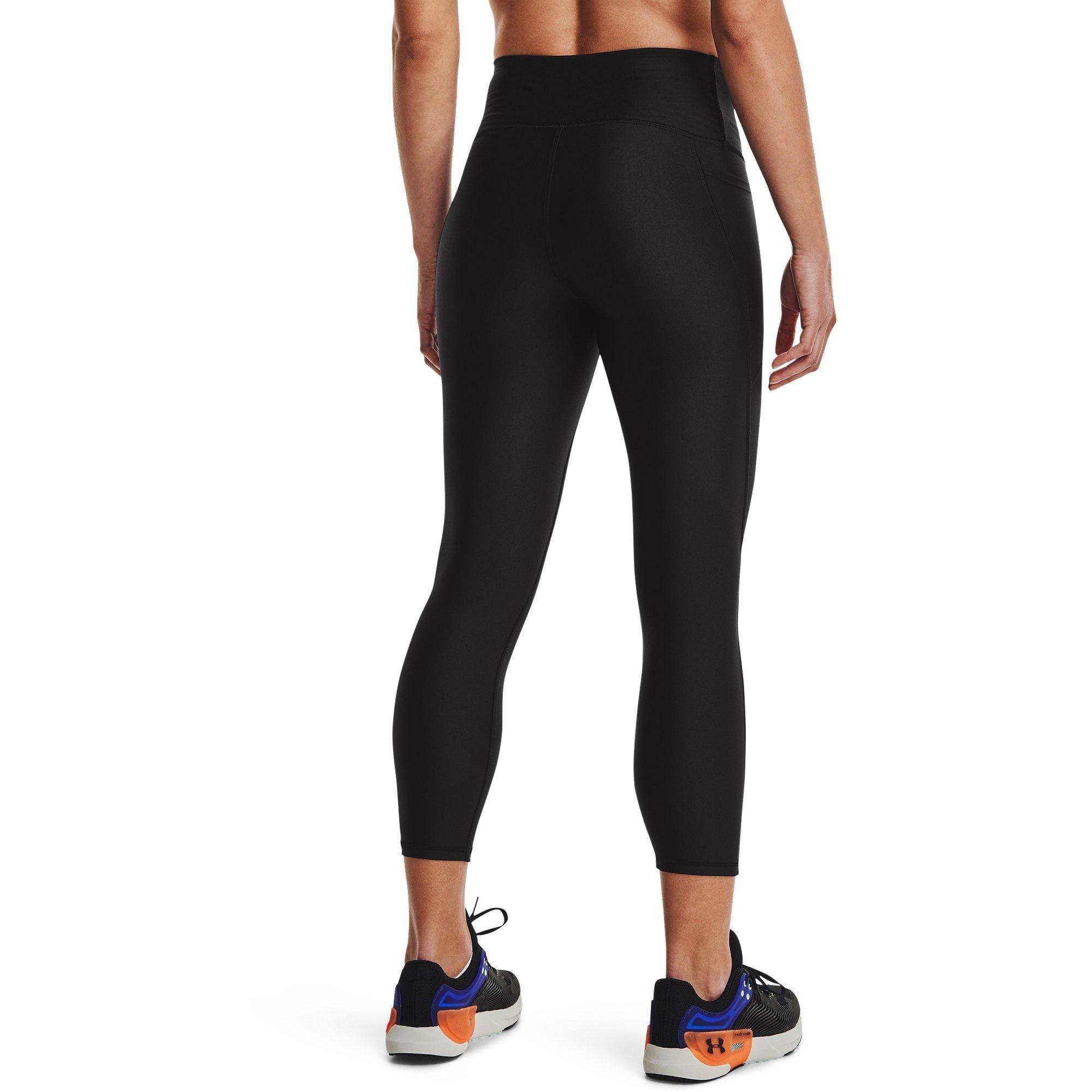 Preto - Under Armour - Armour HeatGear® No-Slip Waistband Ankle Leggings Women's - 4
