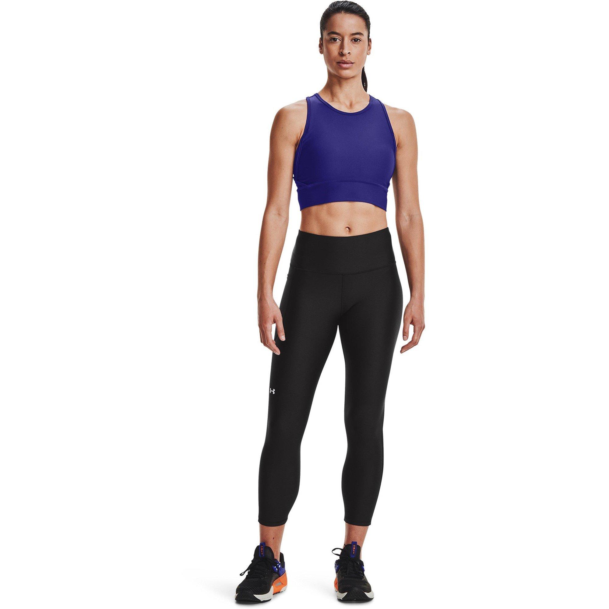 Preto - Under Armour - Armour HeatGear® No-Slip Waistband Ankle Leggings Women's - 6