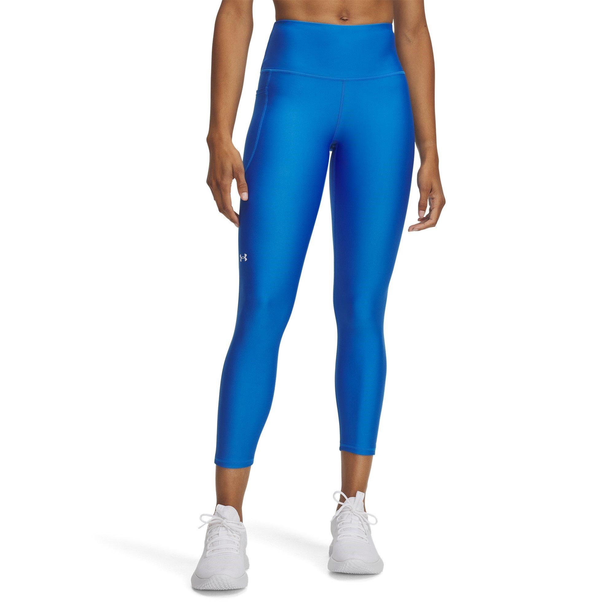 Under Armour Women's Tech No-Slip Waistband Ankle Leggings - Blue Atlantis - 14 (L)