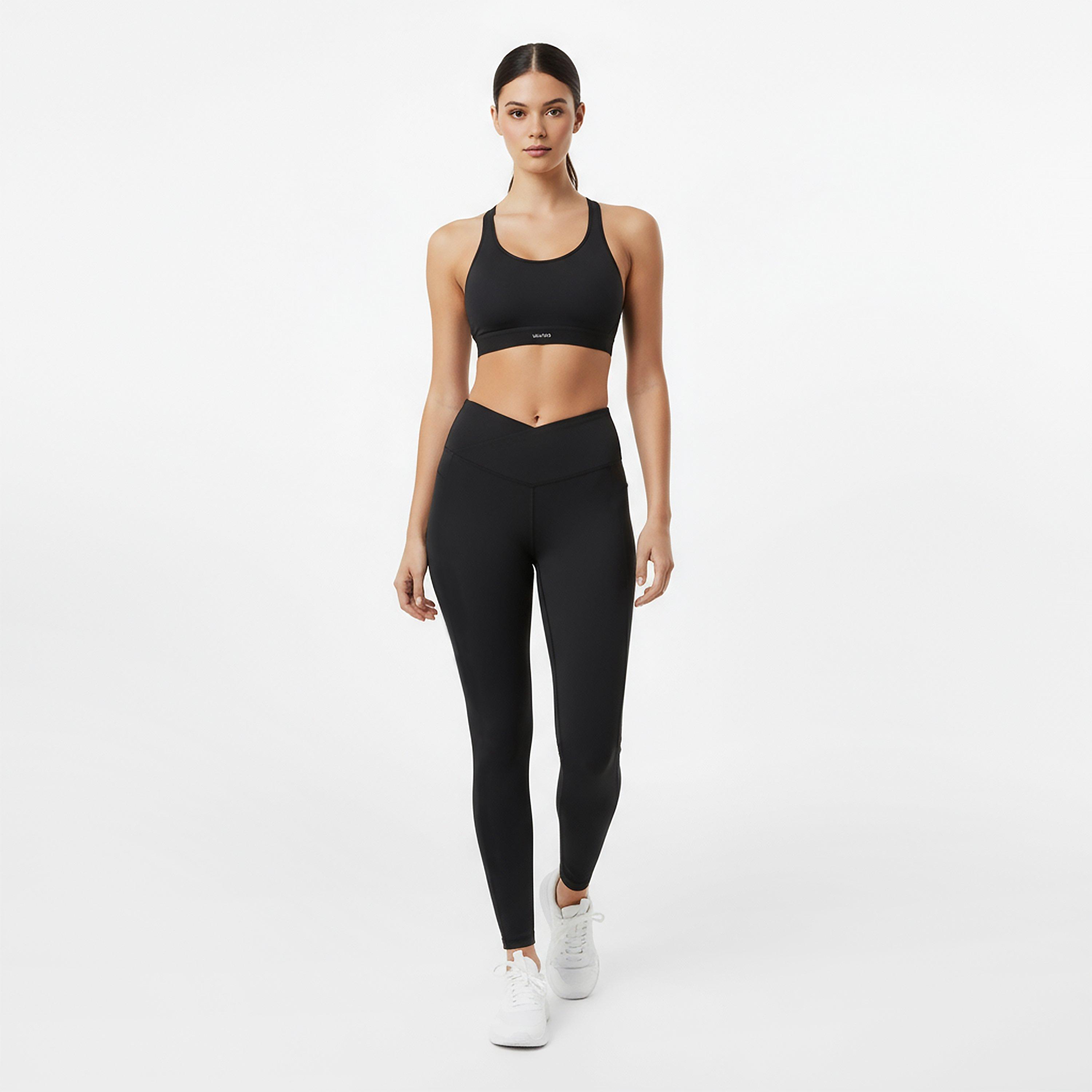 Black - USA Pro - Pro Wrap Legging Womens - 5