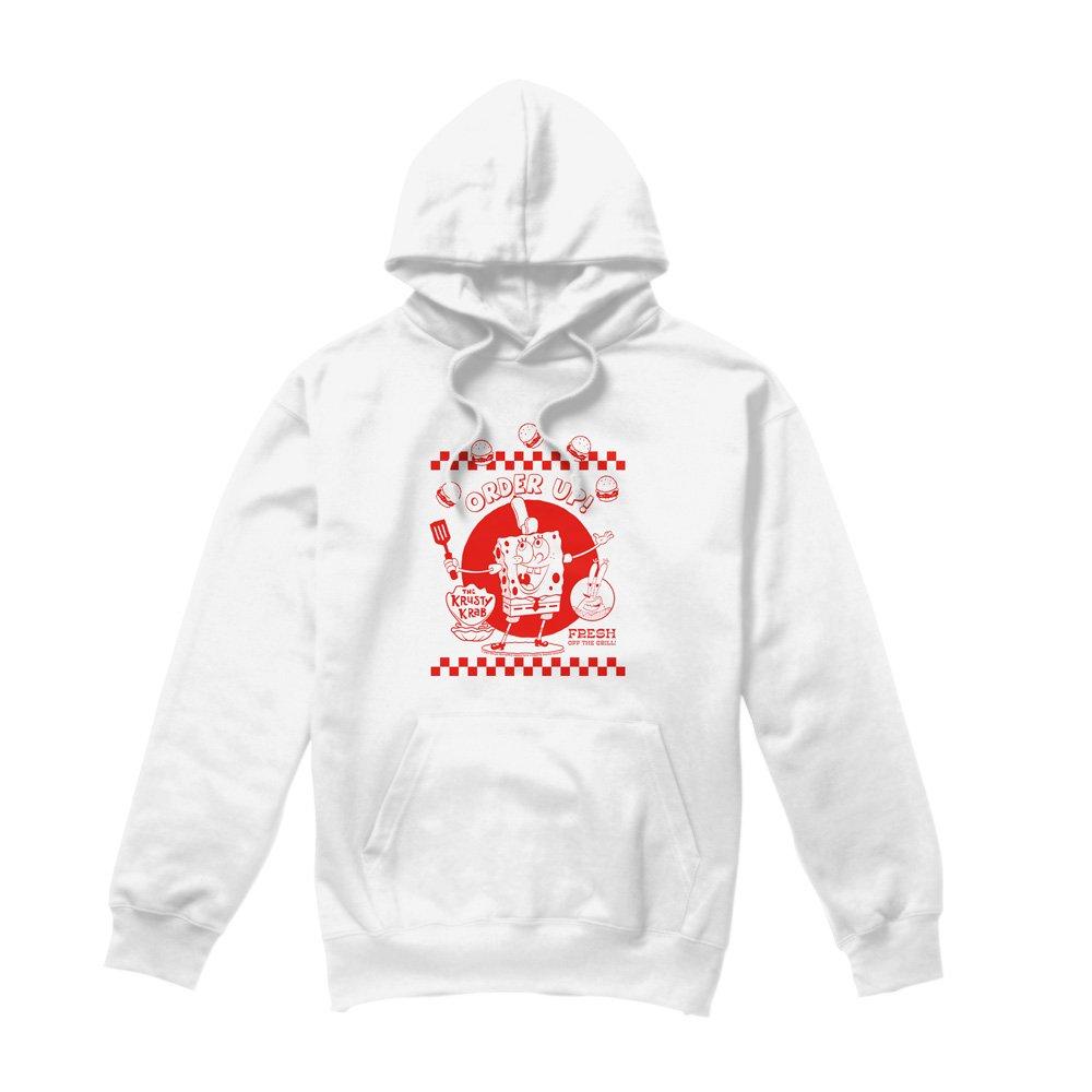 White - Spongebob - Spongebob Squarepants Order Up! Unisex Hoodie Whi - 4