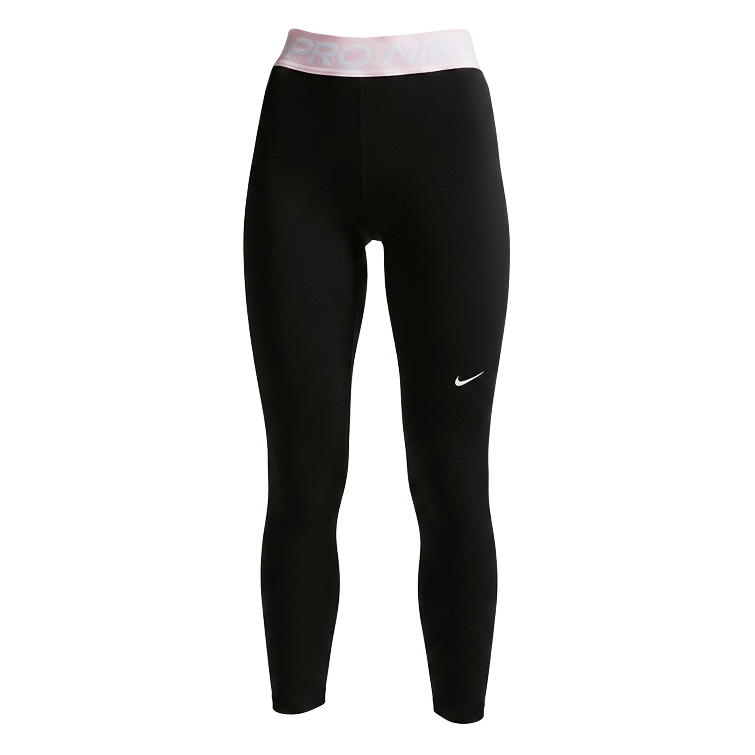 Nike Women's Performance Gym Legging - Black/Pink - 10 (S)