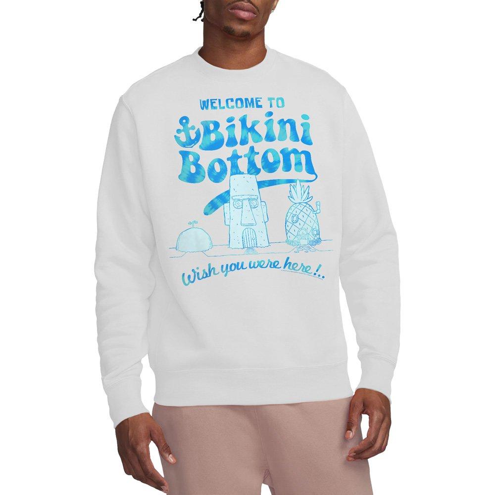 White - Spongebob - Spongebob Bikini Bottom Welcome Crew Sweatshirt W - 1