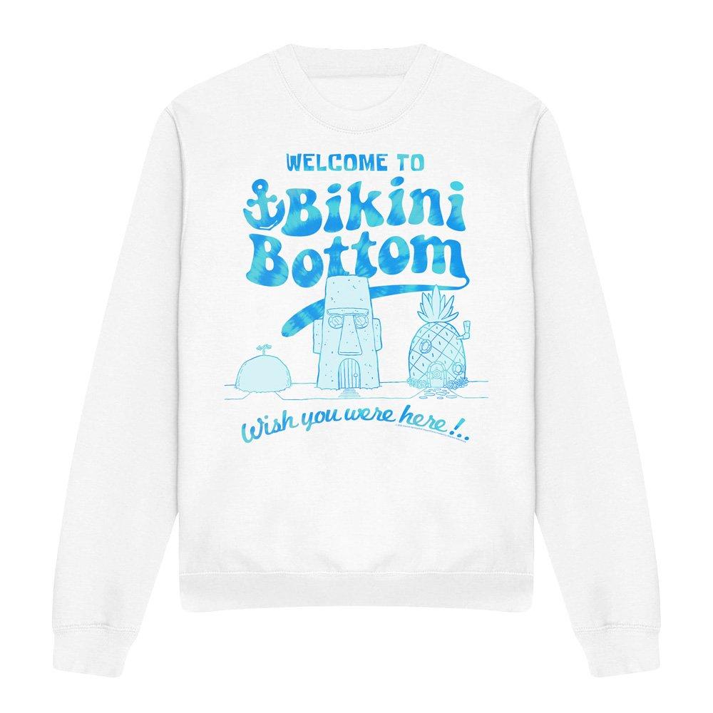 White - Spongebob - Spongebob Bikini Bottom Welcome Crew Sweatshirt W - 4
