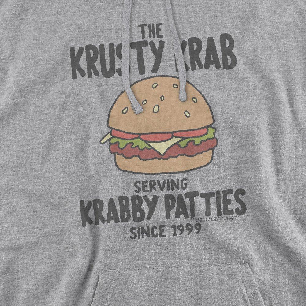 Light Grey - Spongebob - Spongebob Krabby Patties Hoodie Athletic Heather - 2