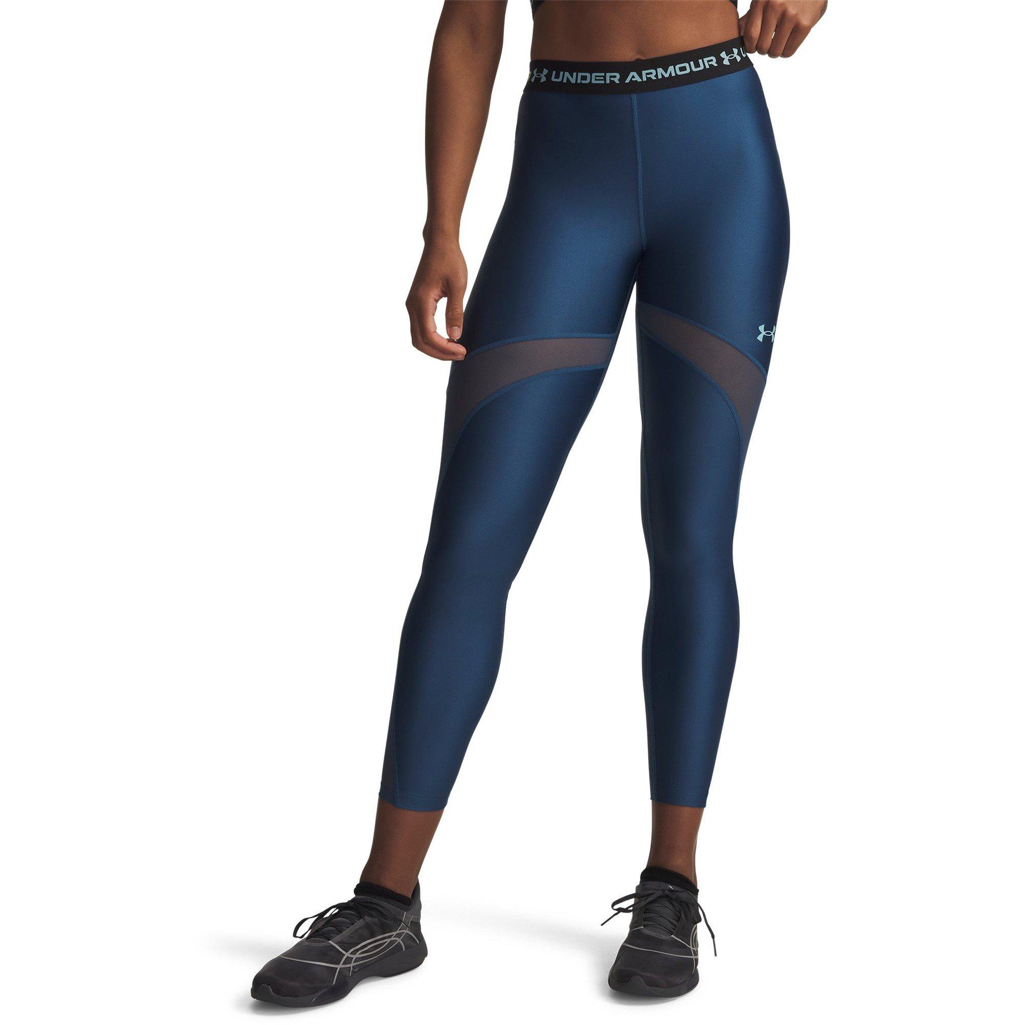 Under Armour Women's Heatgear® Mesh Performance Gym Legging - Blue/Blue Haze - 12 (M)