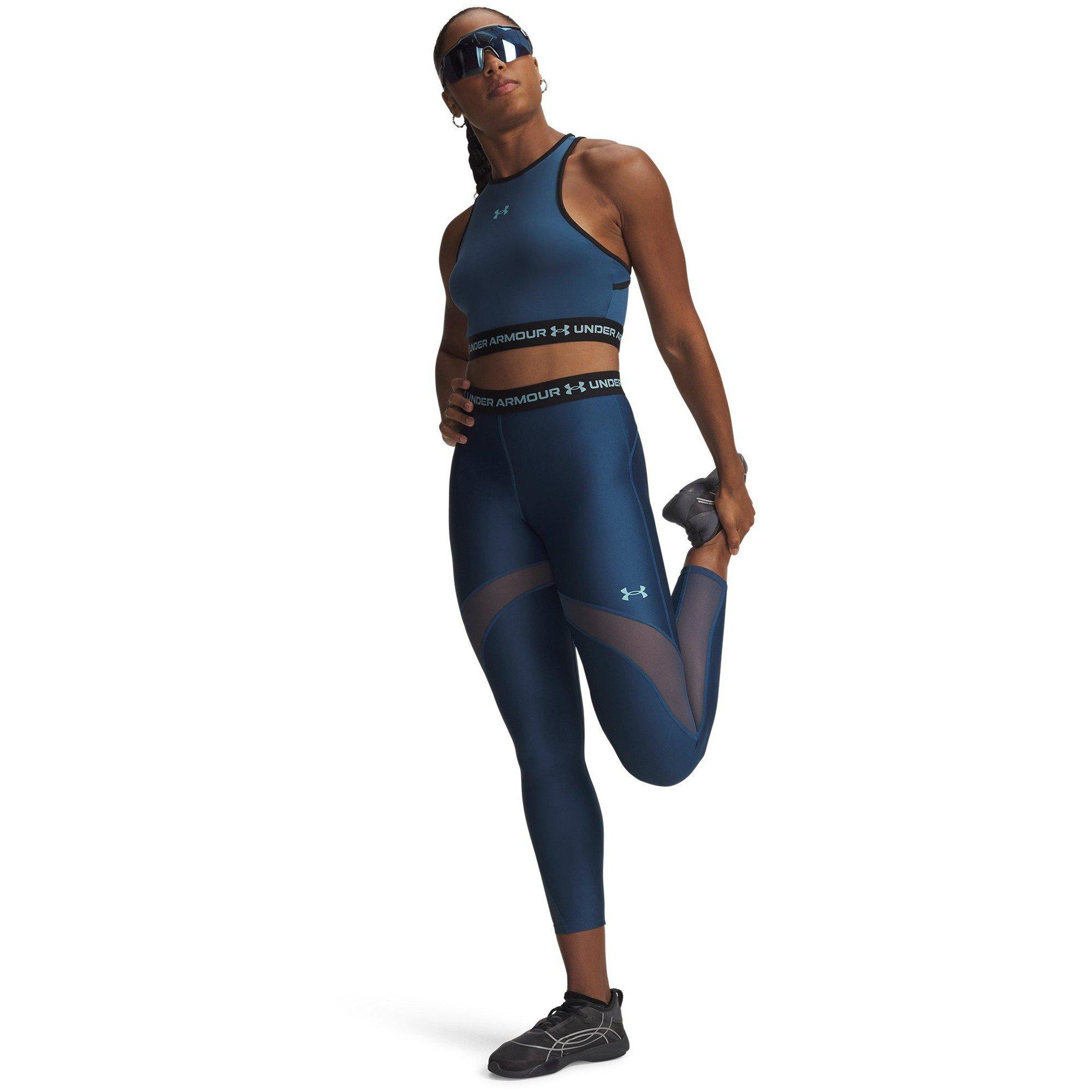 Blauw/Blauwe Haze - Under Armour - Womens HeatGear® Mesh Performance Gym Legging - 3