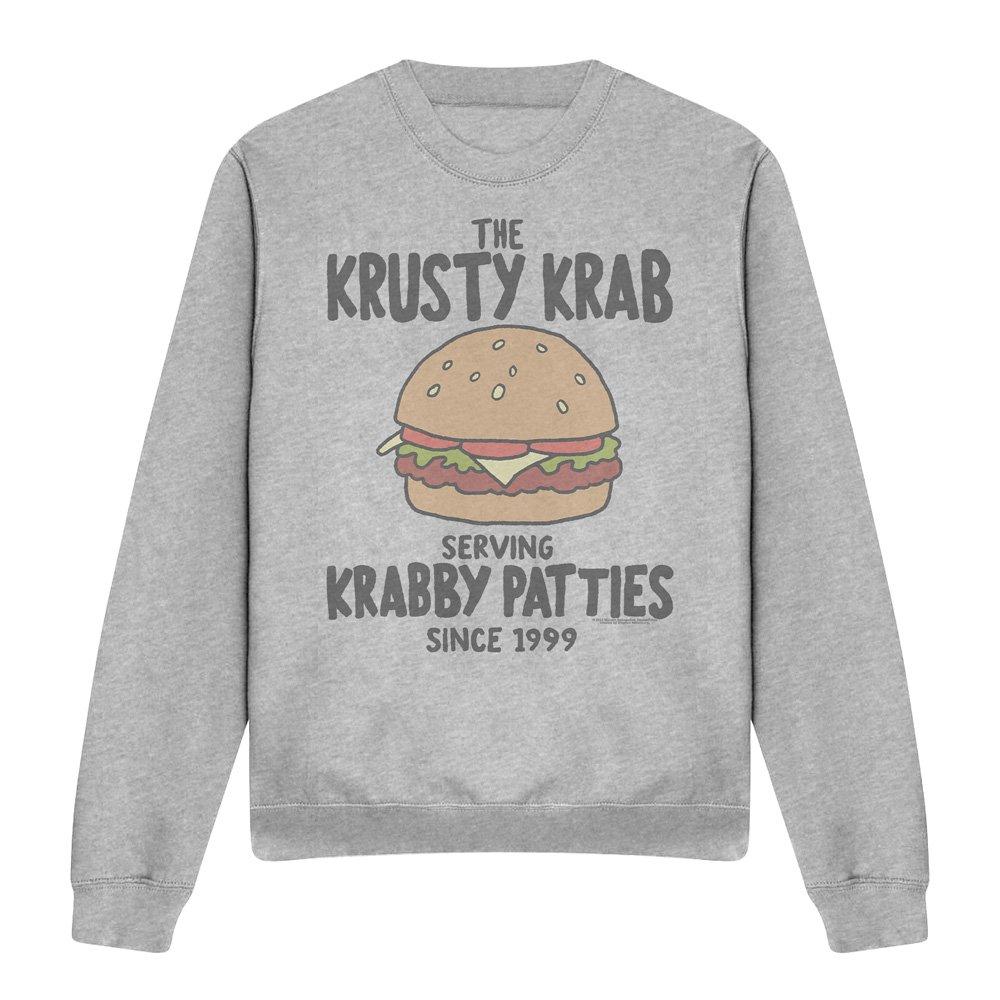 Light Grey - Spongebob - Spongebob Krabby Patties Unisex Crew Sweatshirt A - 4