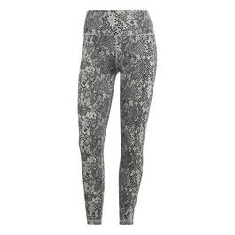 adidas Optime Animal Print 7 8 Gym Legging Womens