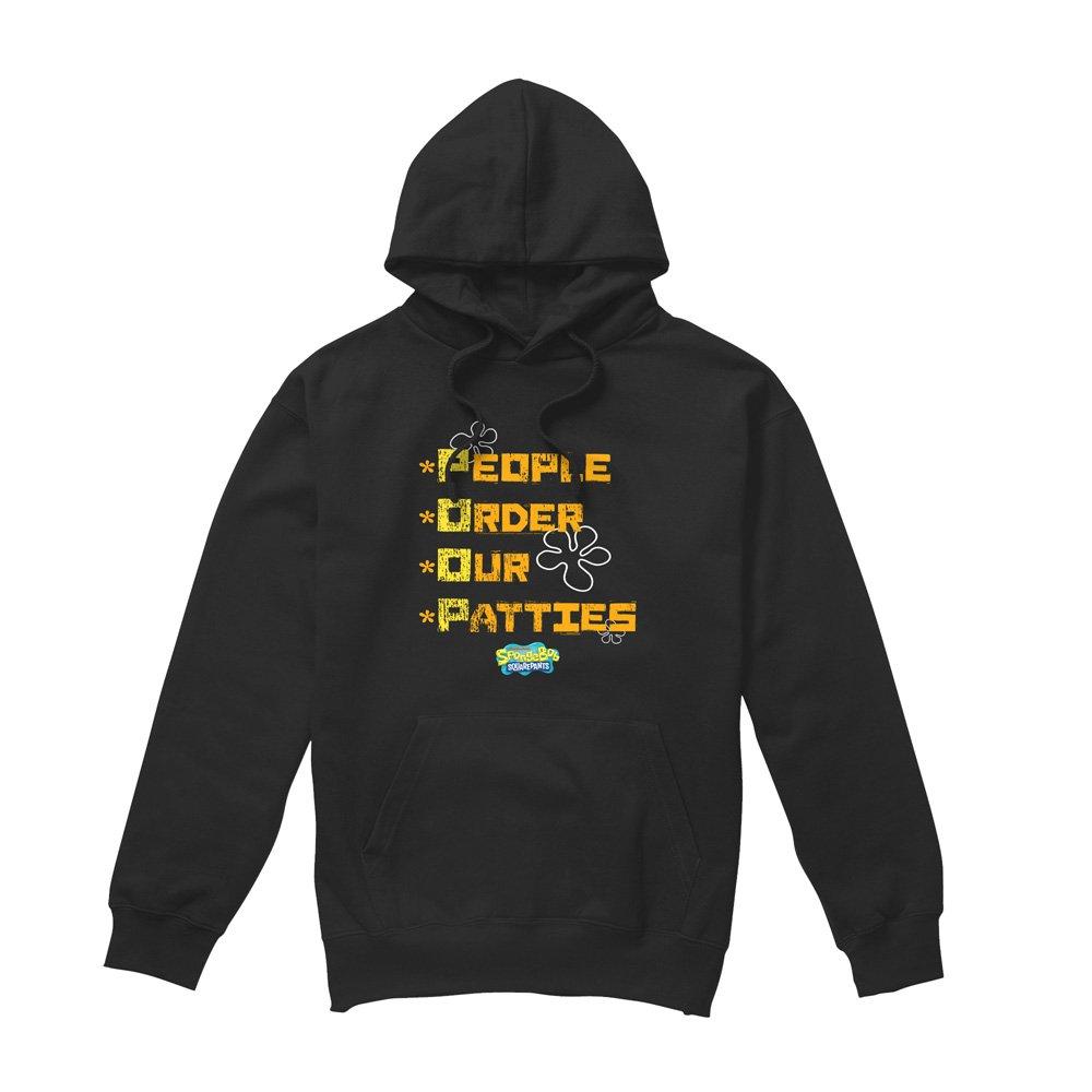 Black - Spongebob - Spongebob People Order Our Patties Hoodie Black - 4