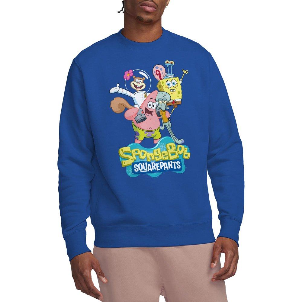 Royal - Spongebob - Spongebob Spongebob Group Shot Crew Sweatshirt Ro - 1